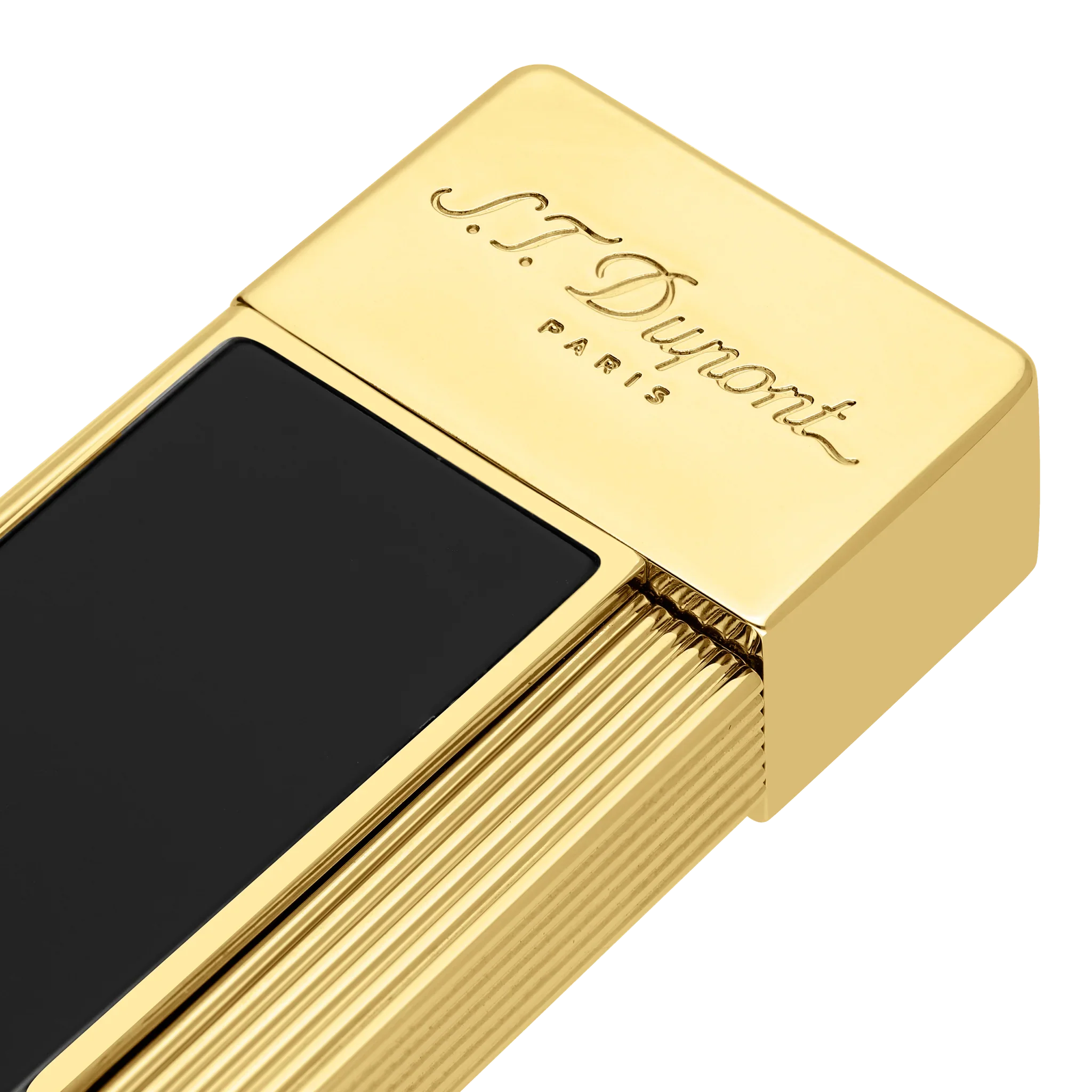 S.T. DUPONT Twiggy Black Golden Gold Lighter/Briquet 030002