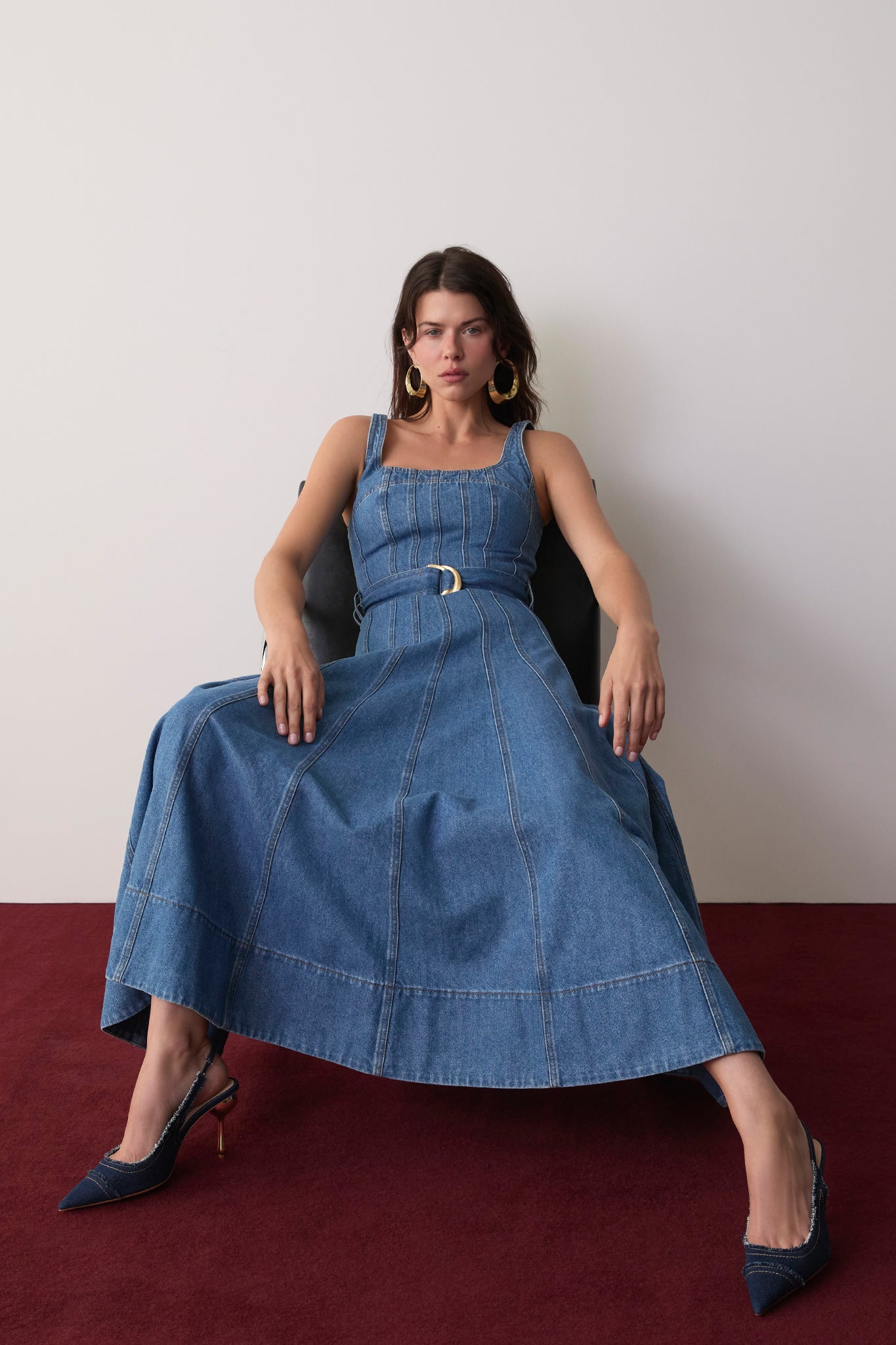 Rainer Denim Midi Dress