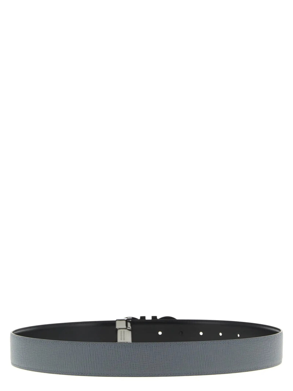 Ferragamo Gray Calfskin Regular Belt