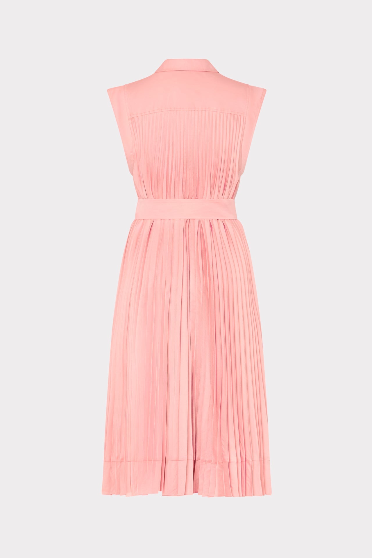 Johanna Pleated Twill Midi Dress