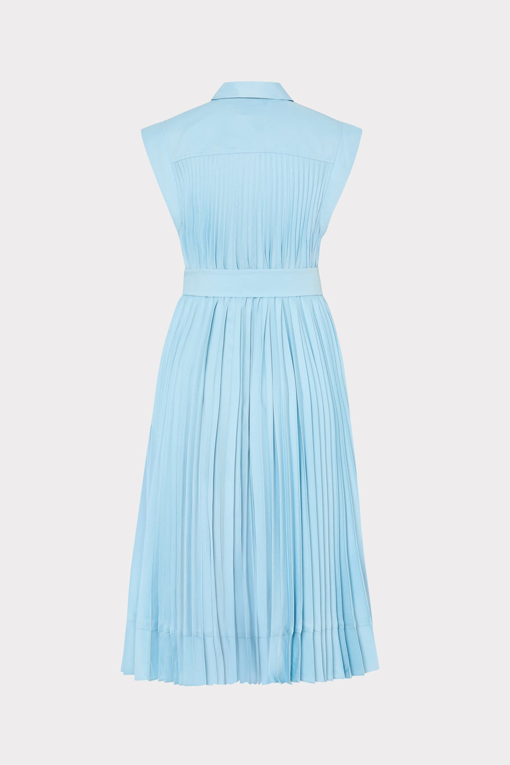 Johanna Pleated Twill Midi Dress