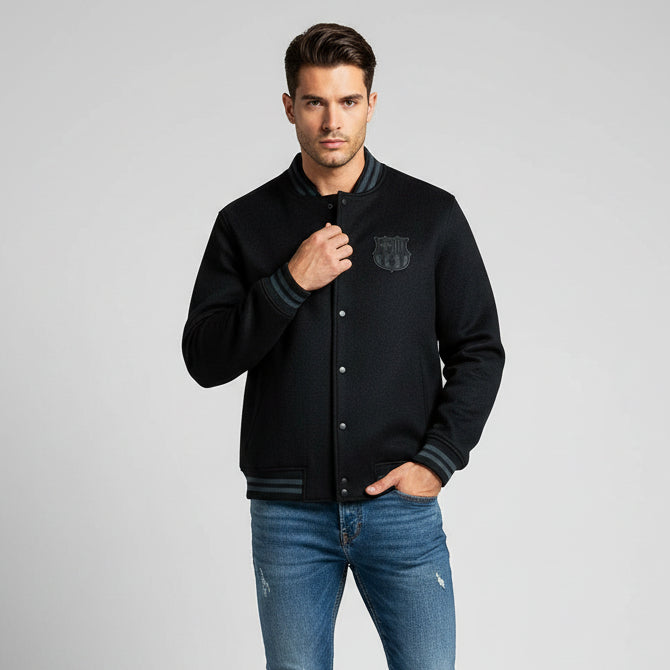 Sport Design Sweden FC Barcelona Men's Varsity Wool Jacket