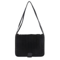 Bottega Veneta 2-Way Shoulder Butterfly Pattern Suede Black Tote Bag