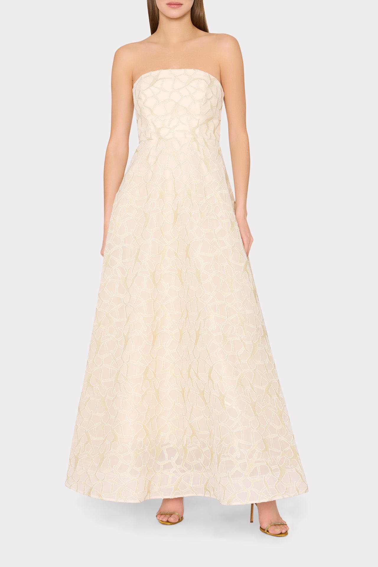 Sonja Curled Lace Gown