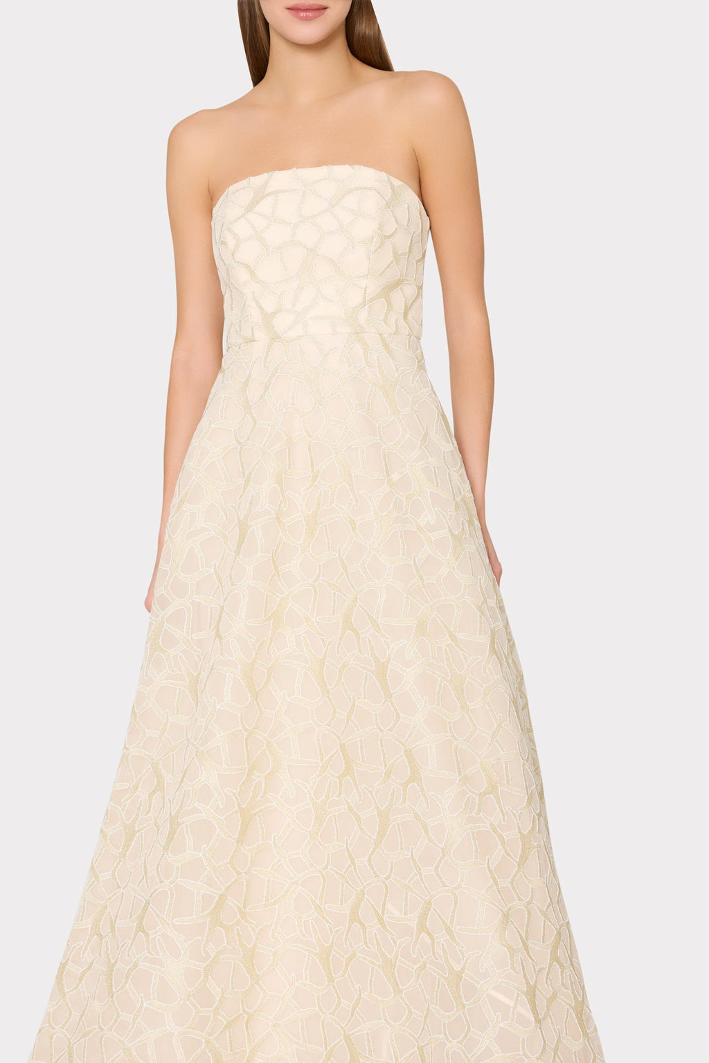 Sonja Curled Lace Gown