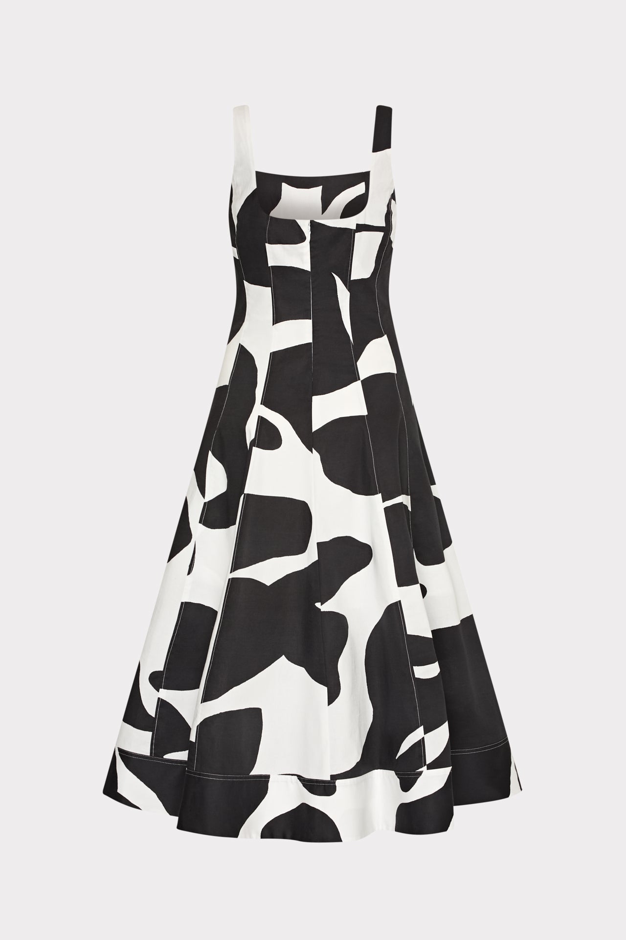 Grand Foliage Poplin Midi Dress