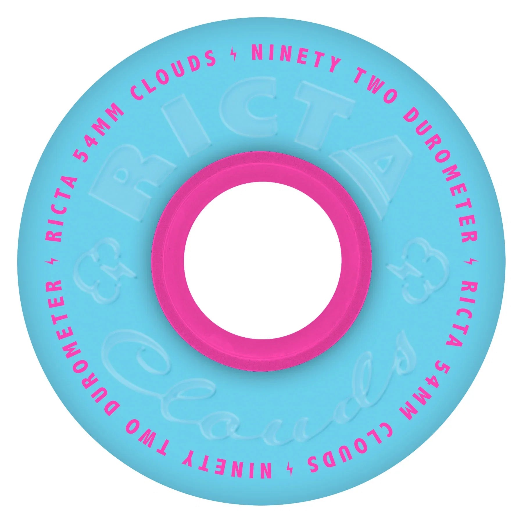 Ricta Clouds Wheels 54mm 92a - Blue/Pink (Set)