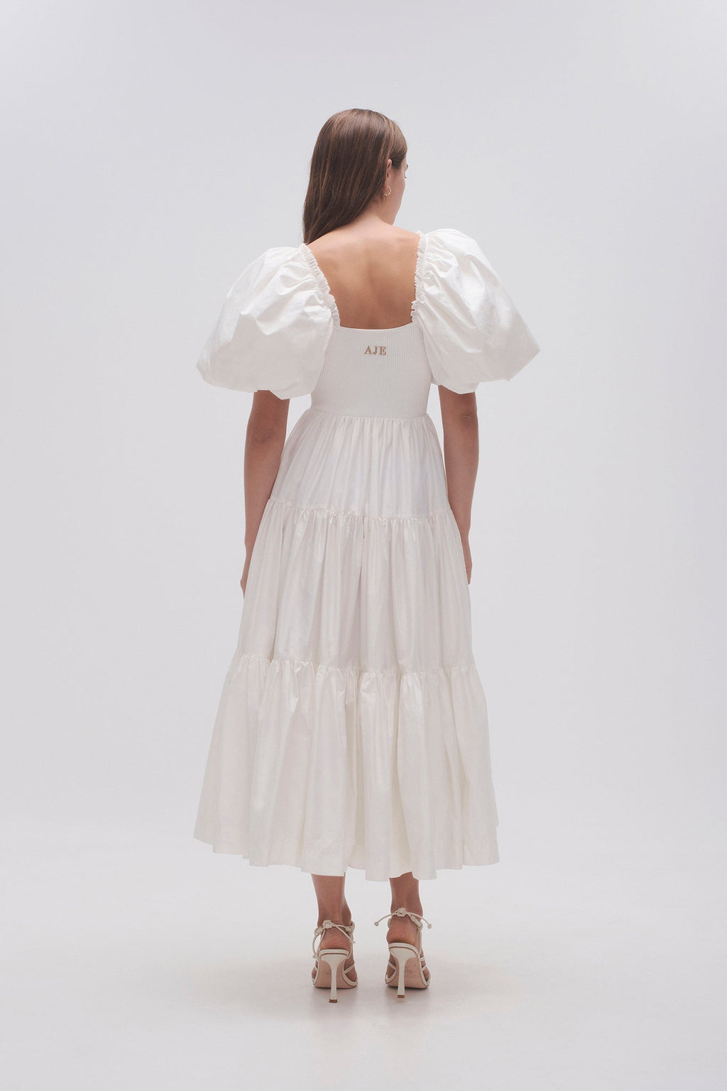 Casa Puff Sleeve Midi Dress