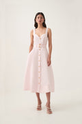 Clay Belted Midi Dress