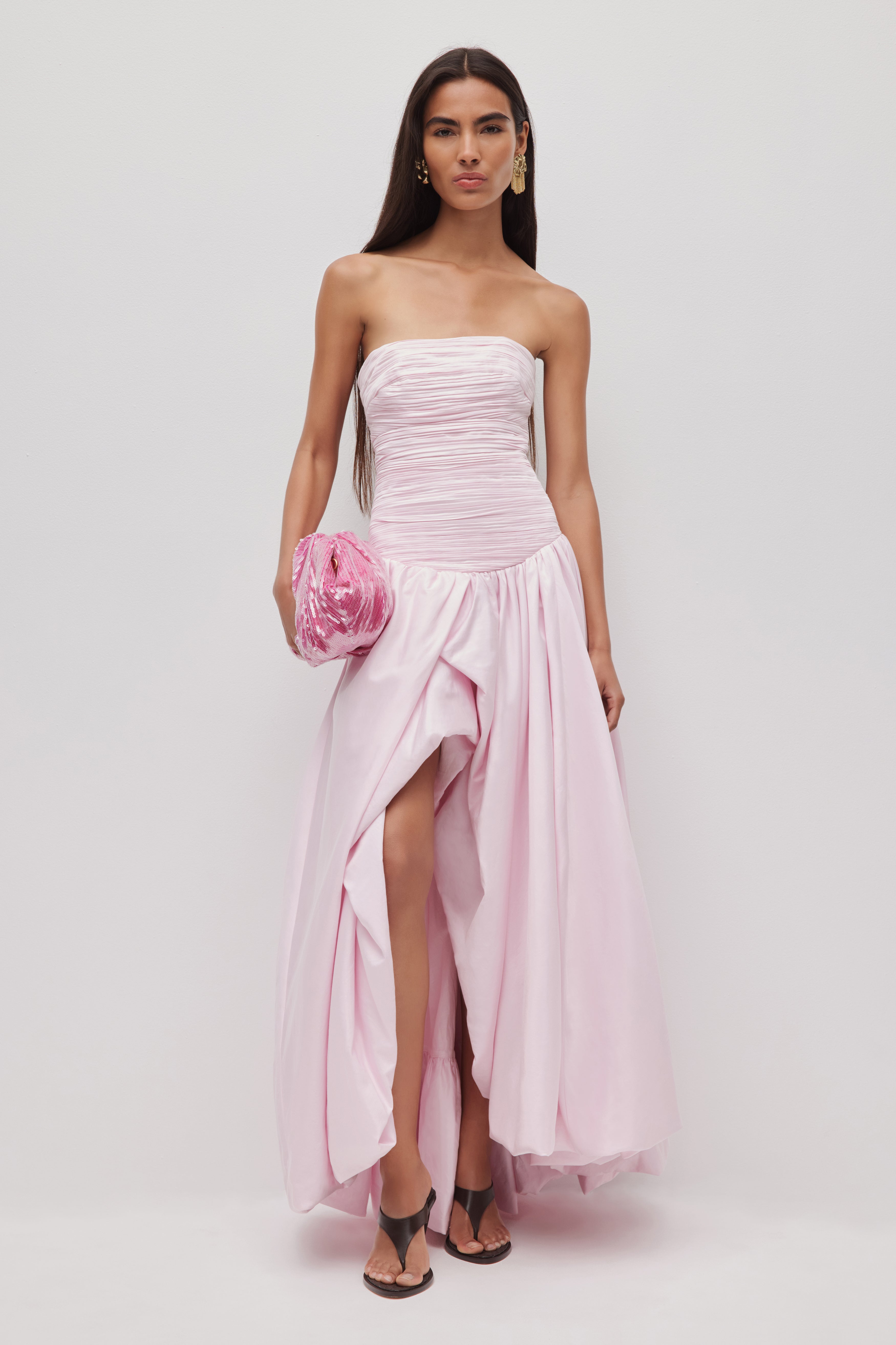 Violette Bubble Hem Maxi Drs