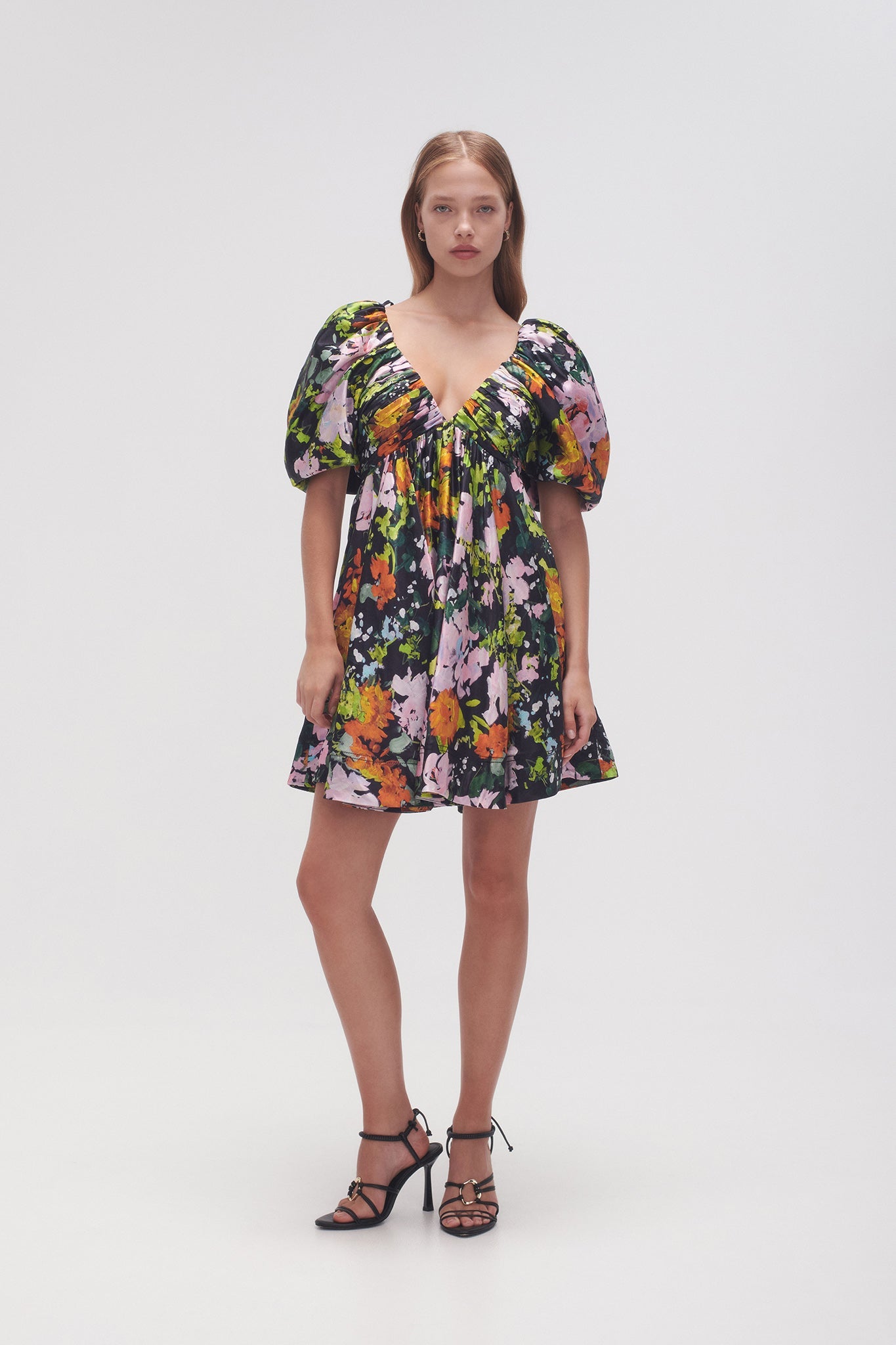 Gabrielle Plunge Mini Dress