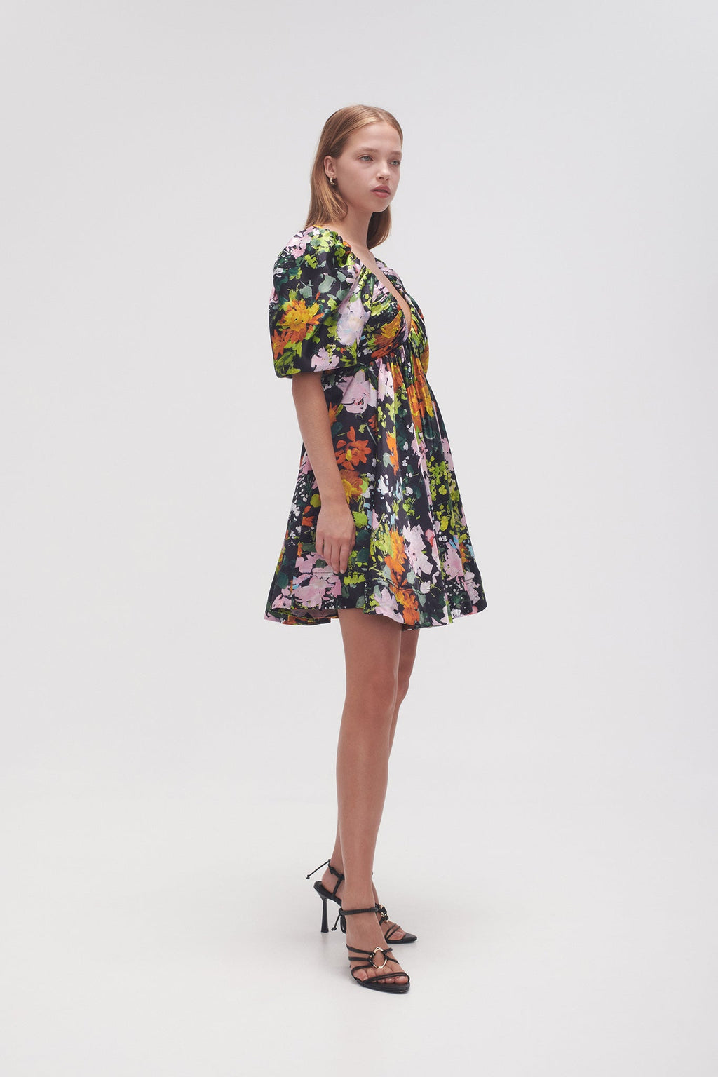 Gabrielle Plunge Mini Dress