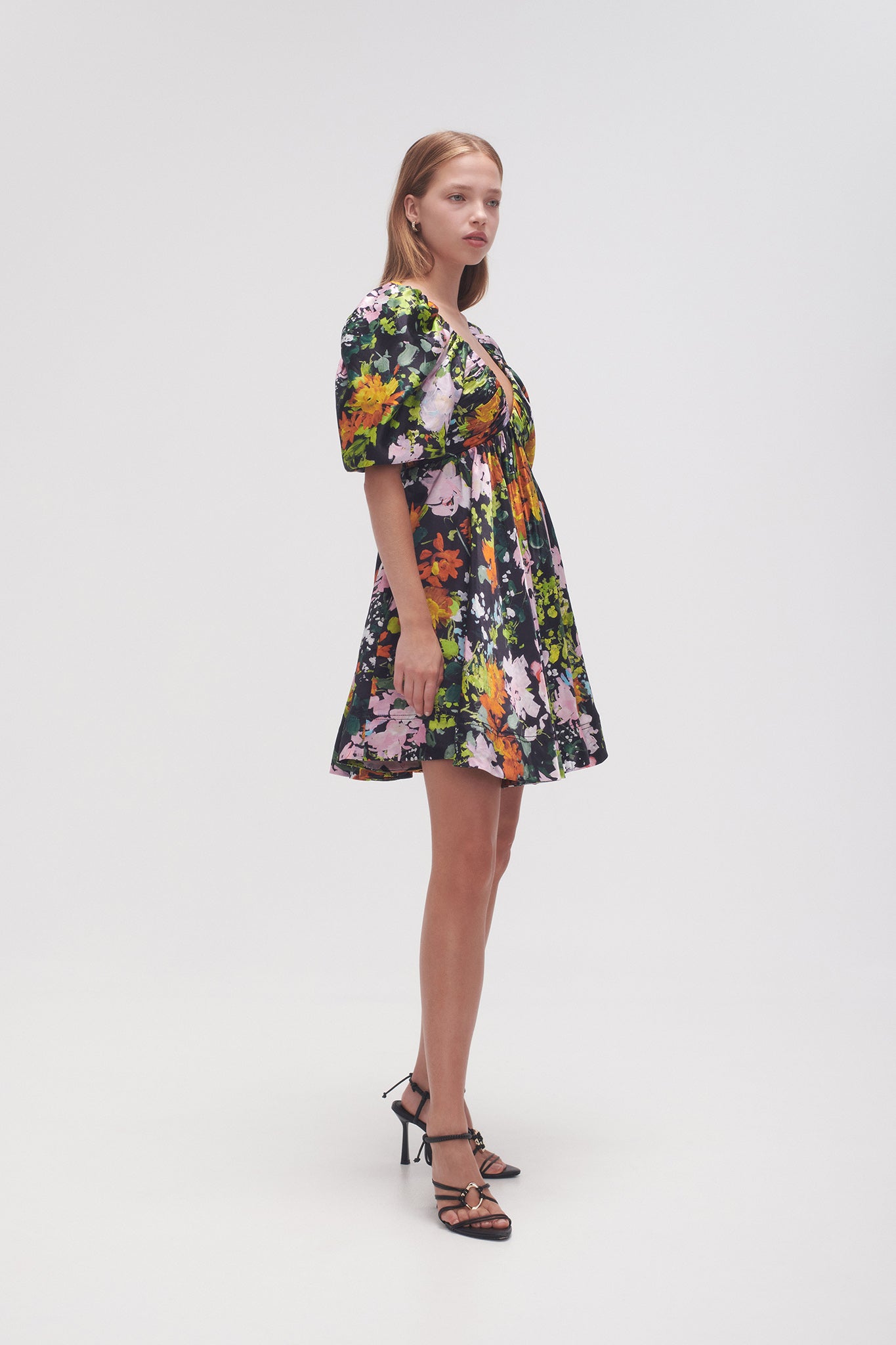 Gabrielle Plunge Mini Dress