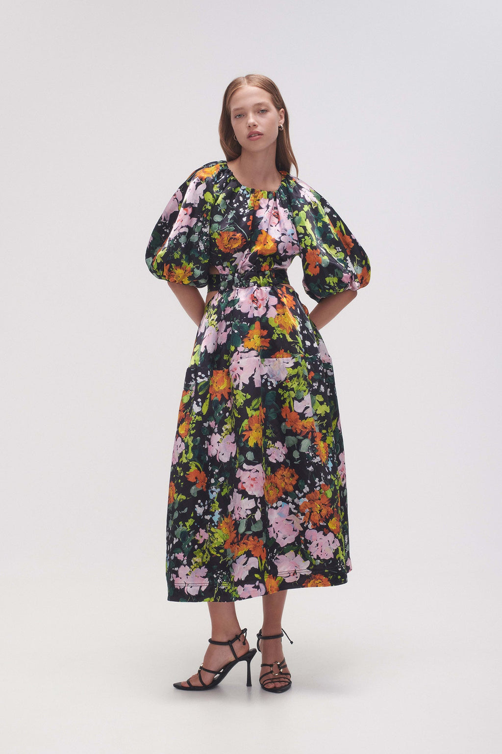Mimosa Cutout Midi Dress