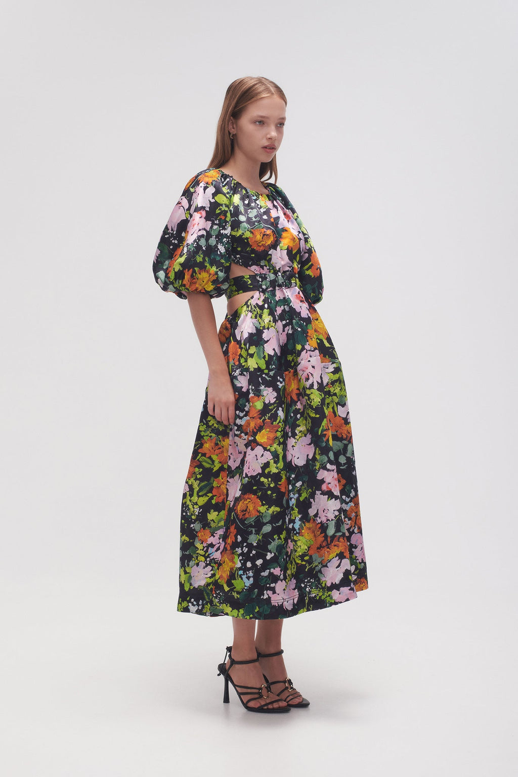 Mimosa Cutout Midi Dress