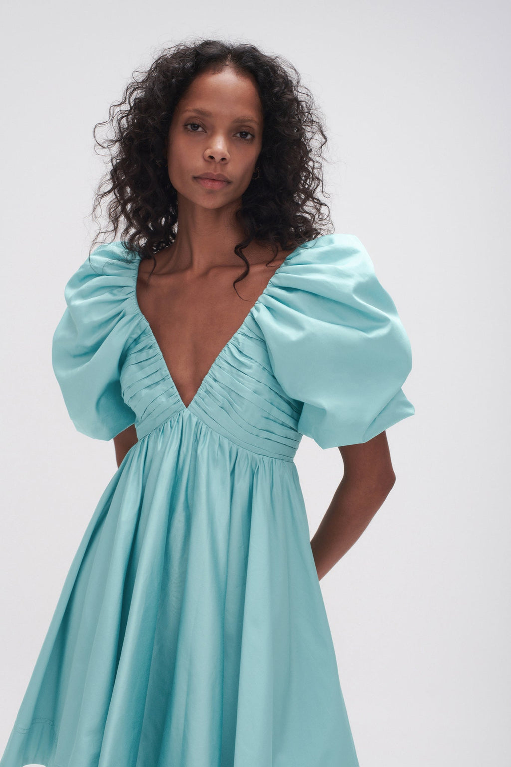 Gabrielle Plunge Mini Dress