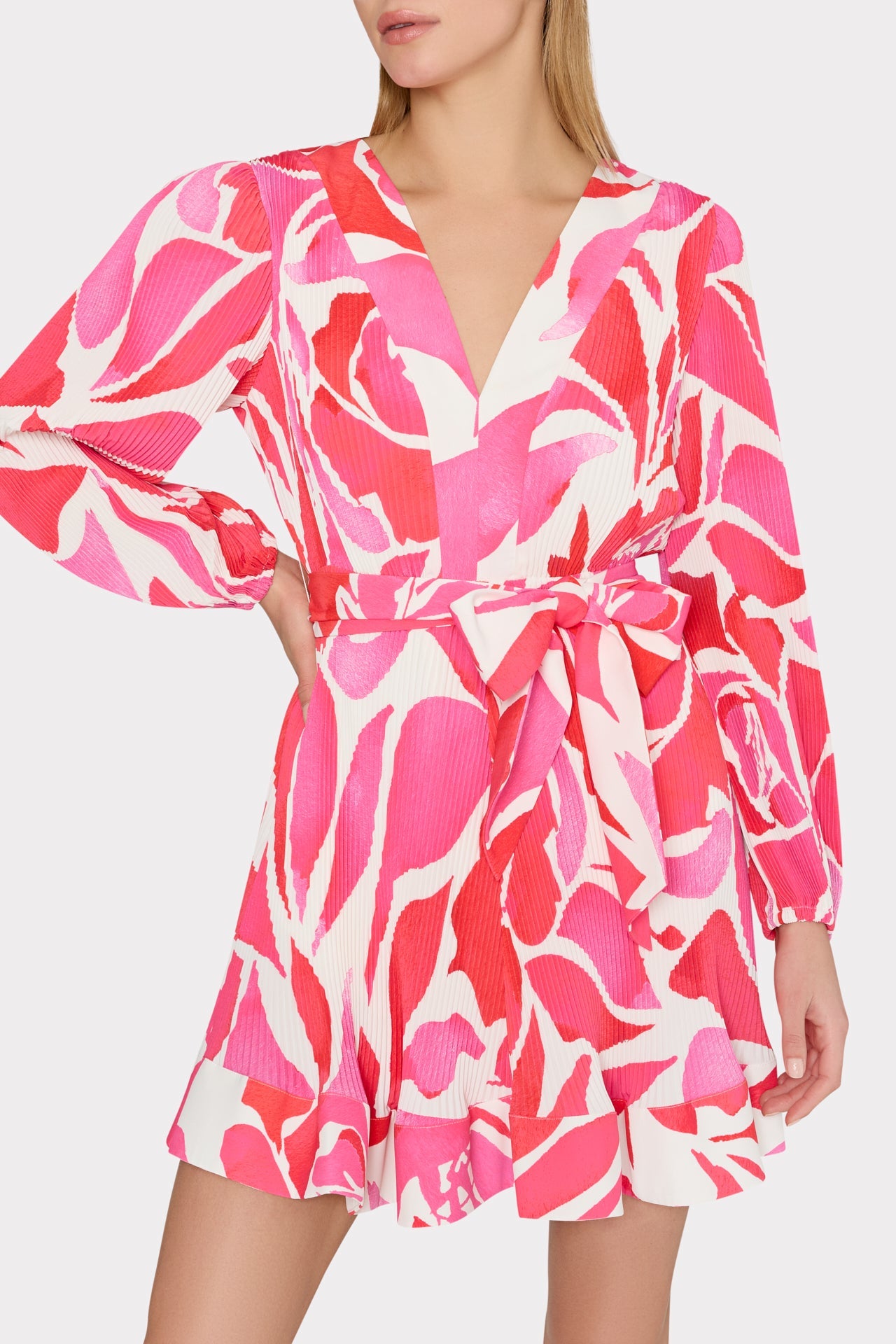 Liv Dream Rose Pleated Dress
