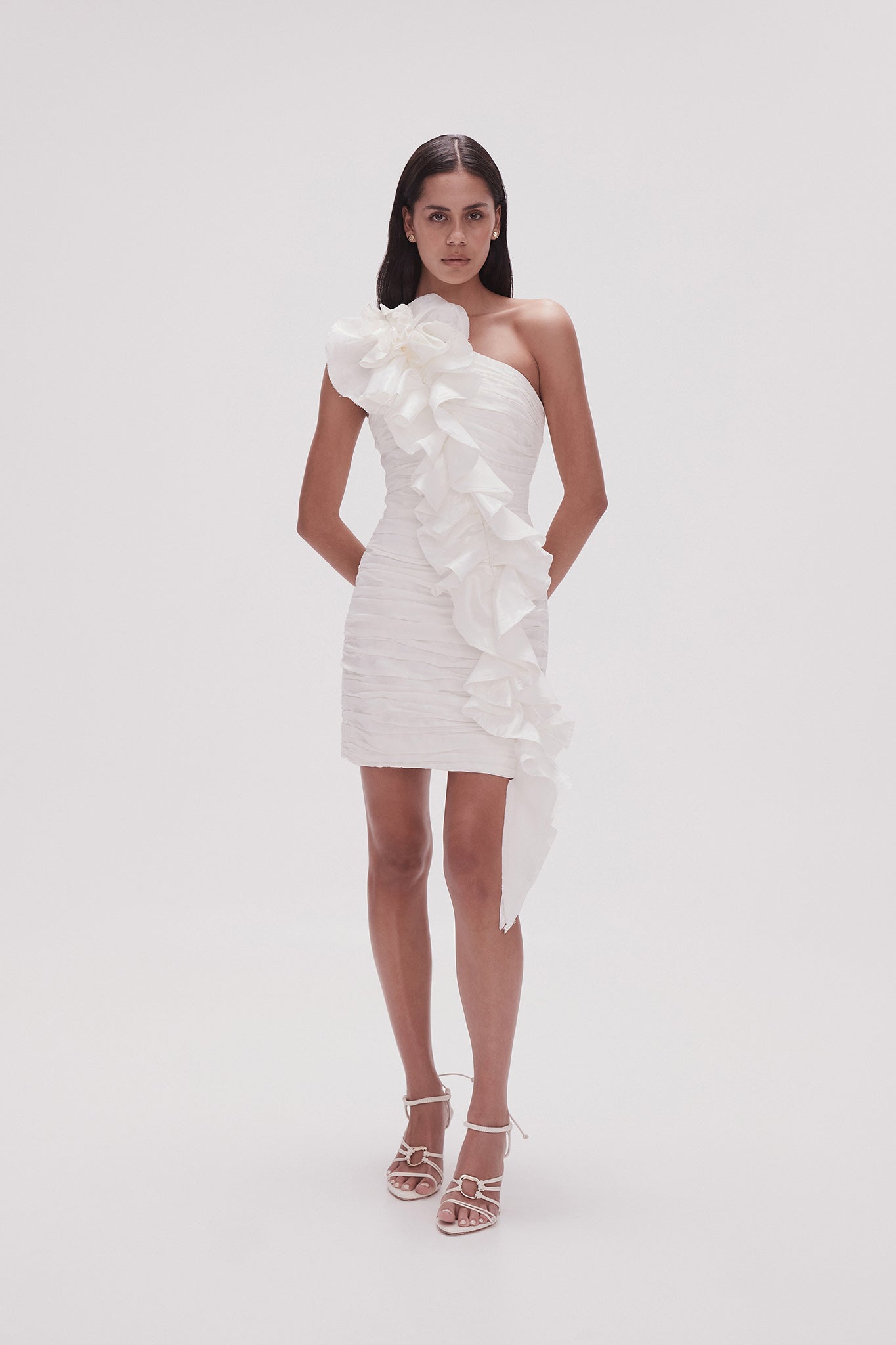 Adelia Ruffle Mini Dress