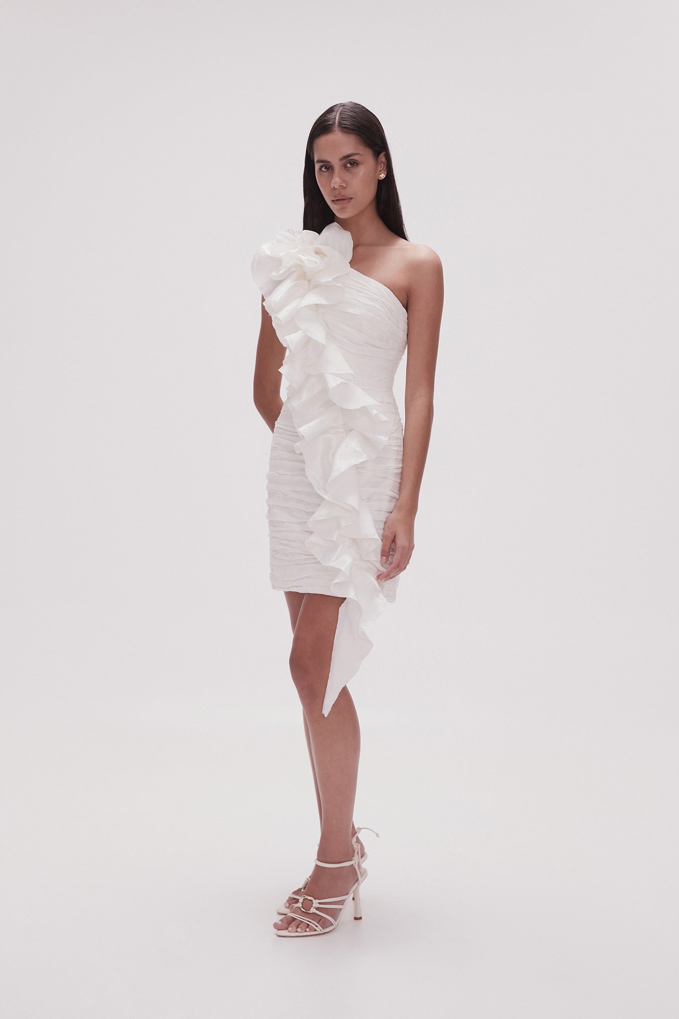 Adelia Ruffle Mini Dress