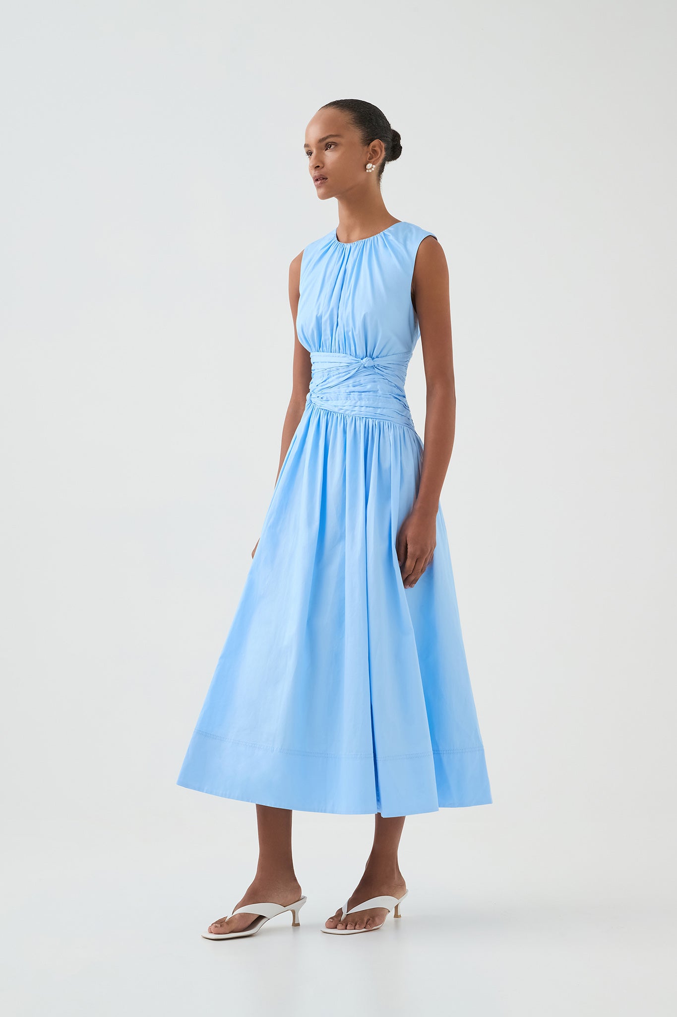 Agatha Knot Waist Midi Dress