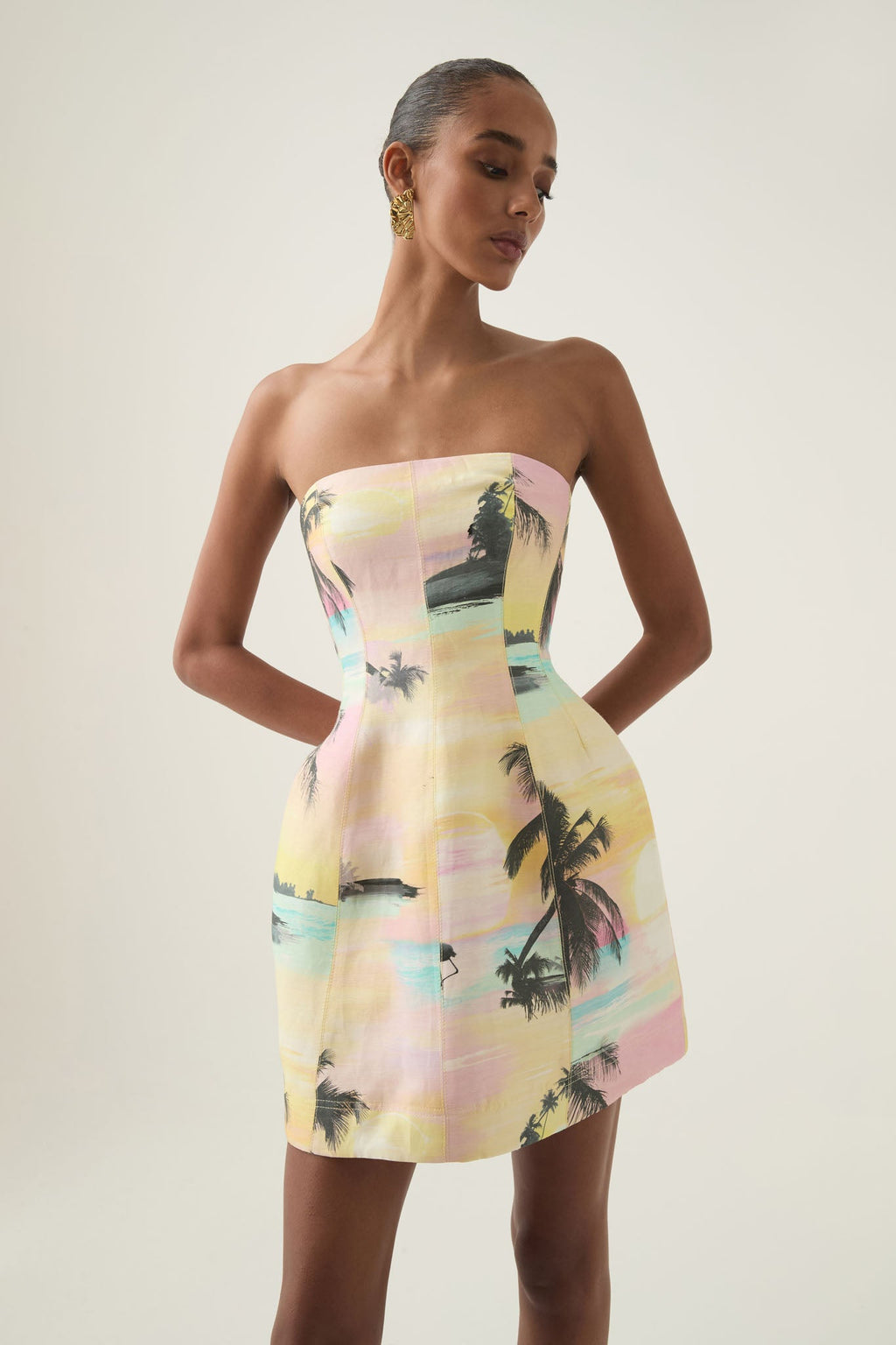 Baret Strapless Mini Dress