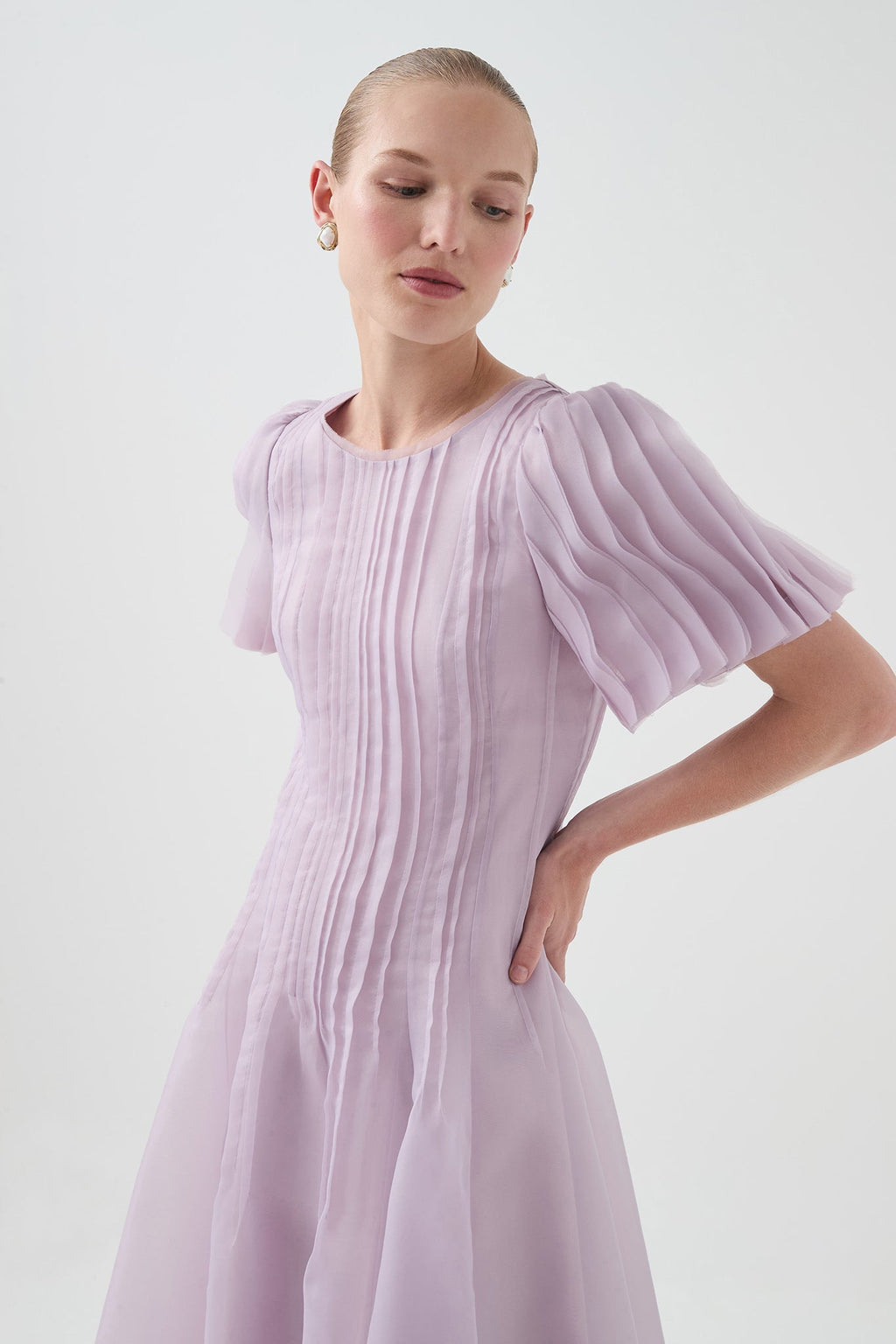 Nova Pleated Midi Dress