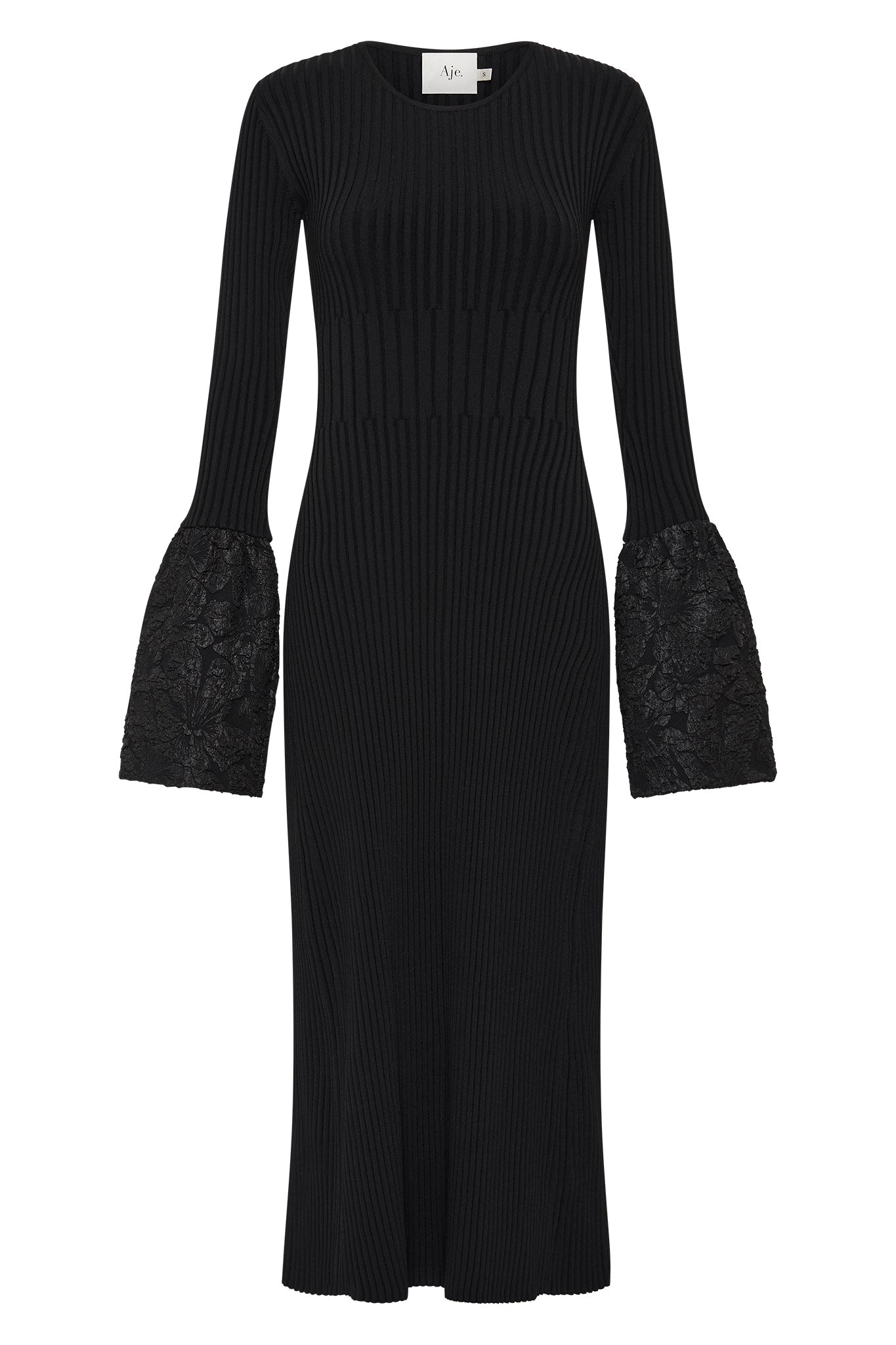Flute Knit Midi Dress