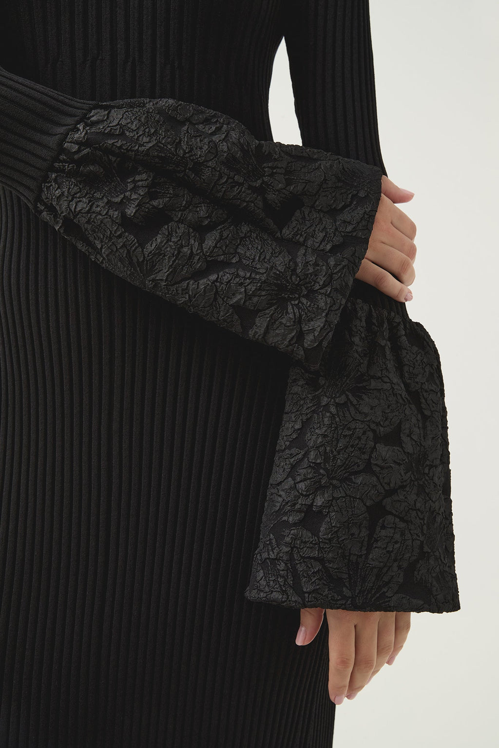 Flute Knit Midi Dress