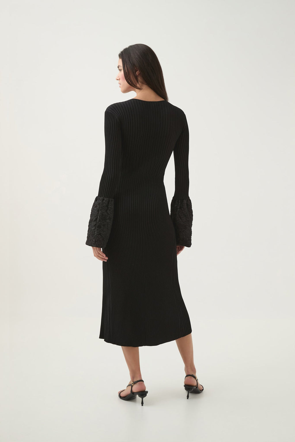 Flute Knit Midi Dress