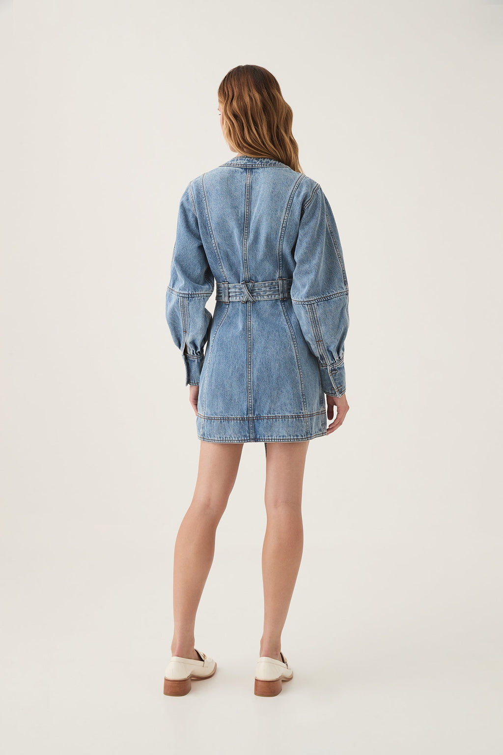 Outline Denim Mini Dress