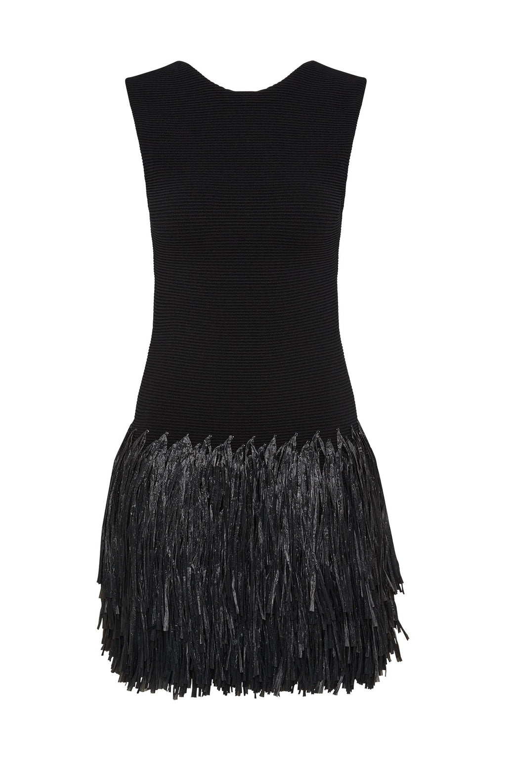 Rushes Raffia Knit Mini Dress