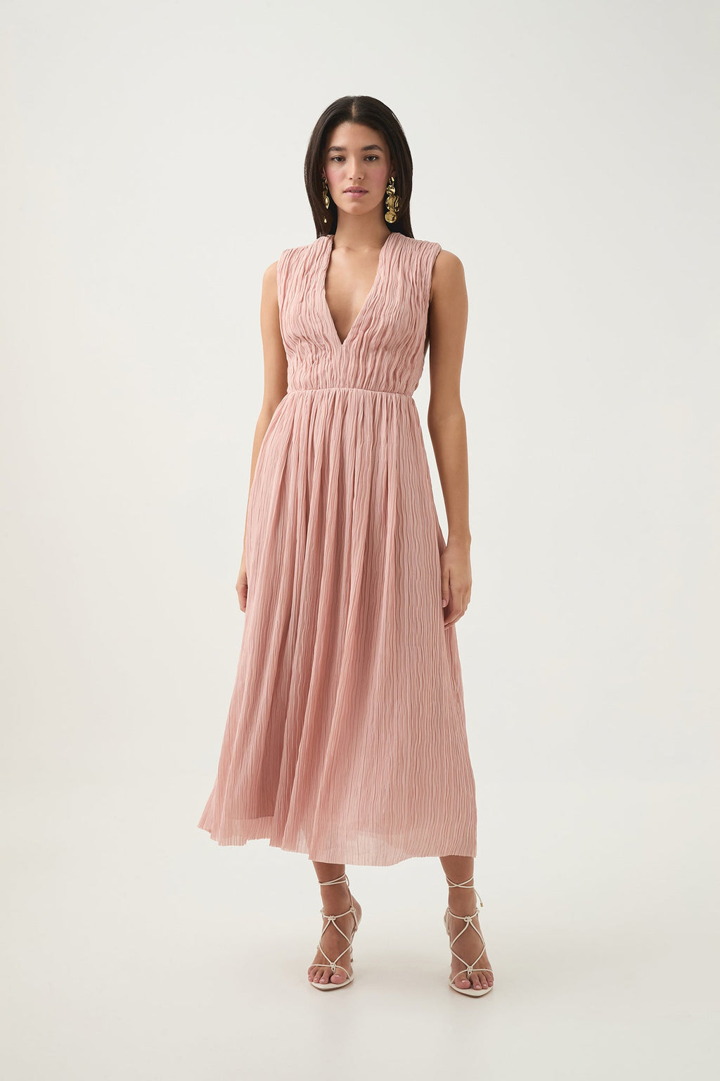 Becoming Bow Back Midi Dress