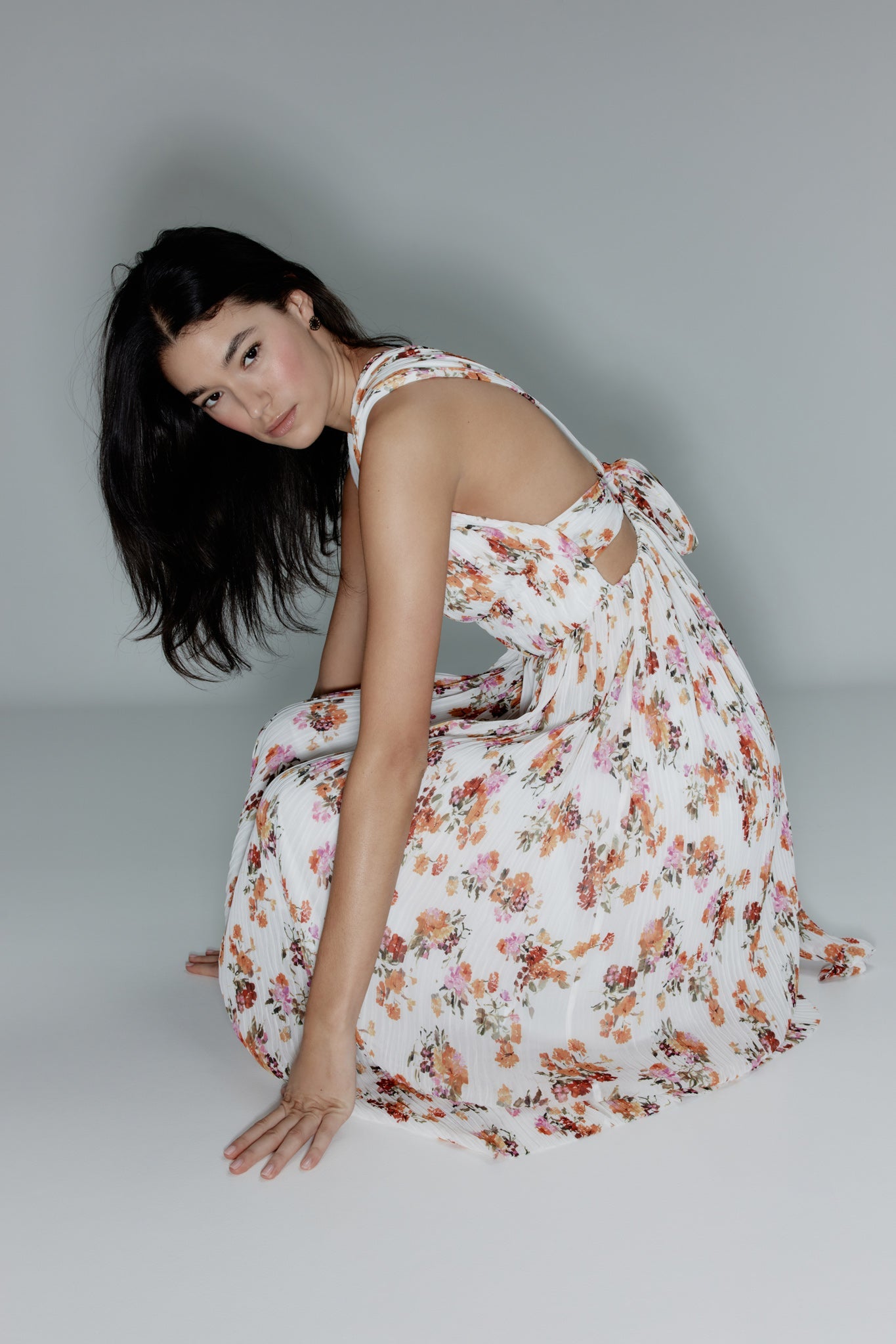 Becoming Bow Back Midi Dress