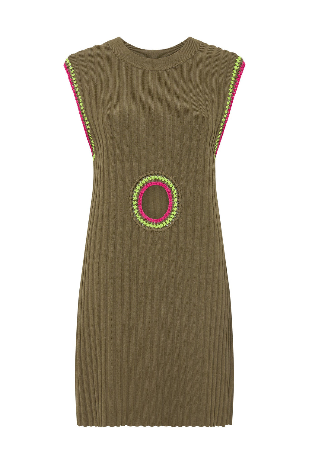 Tazia Crochet Edge Mini Dress