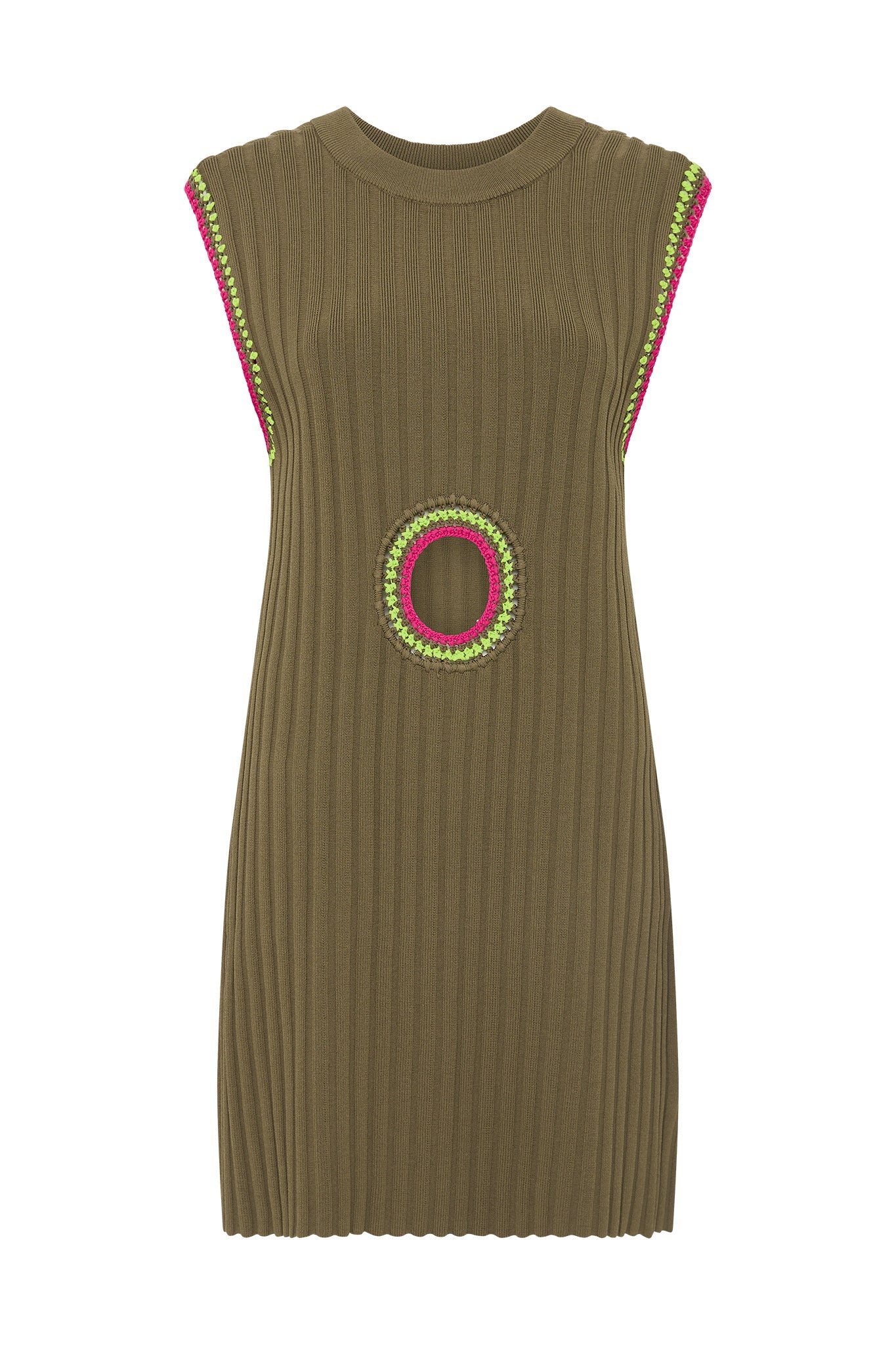 Tazia Crochet Edge Mini Dress