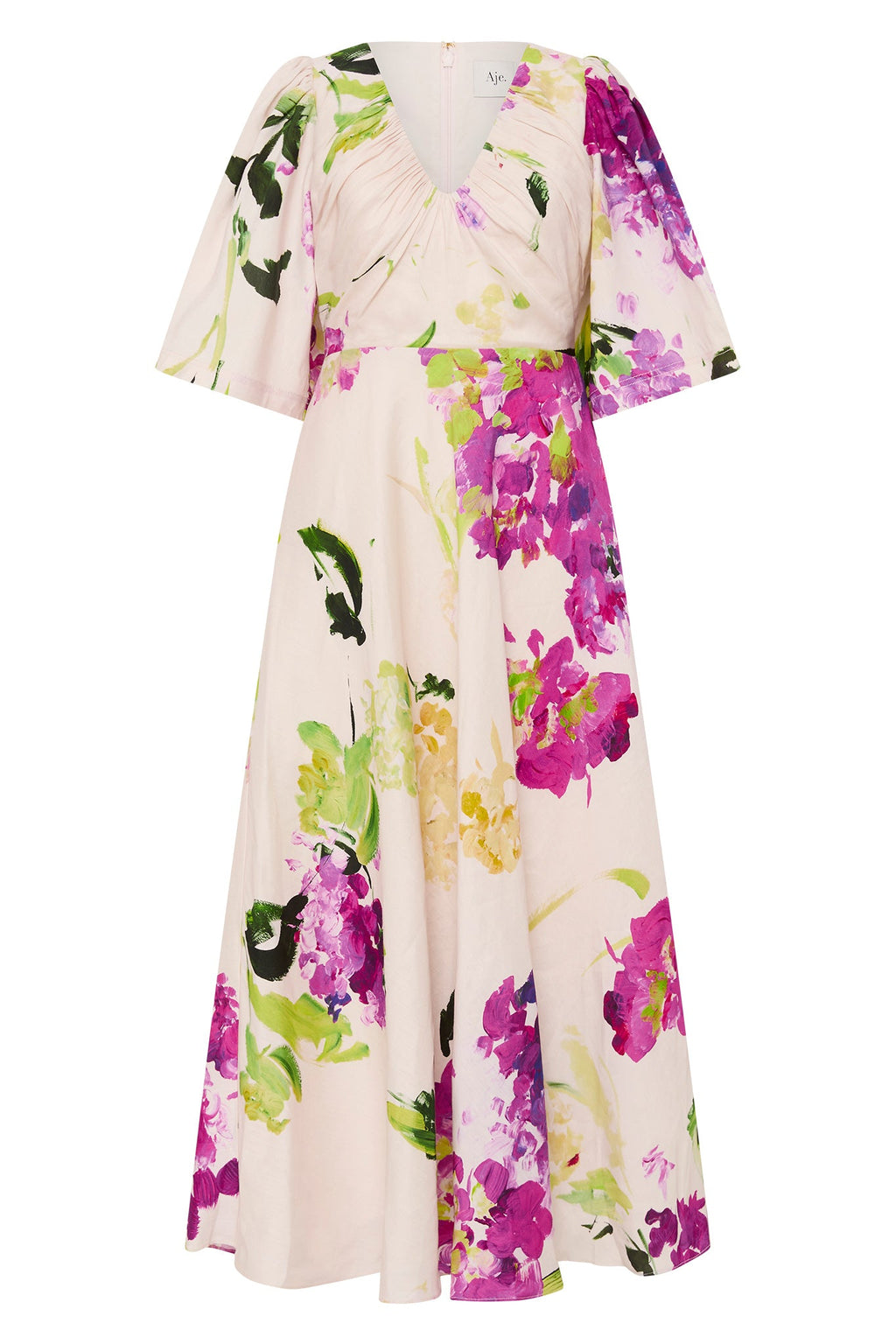 Gilda Bell Sleeve Midi Dress