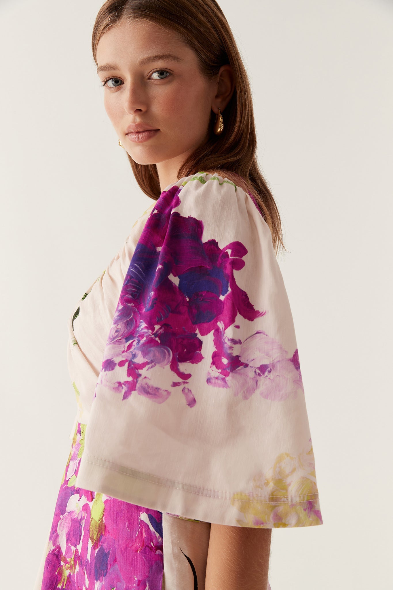 Gilda Bell Sleeve Midi Dress