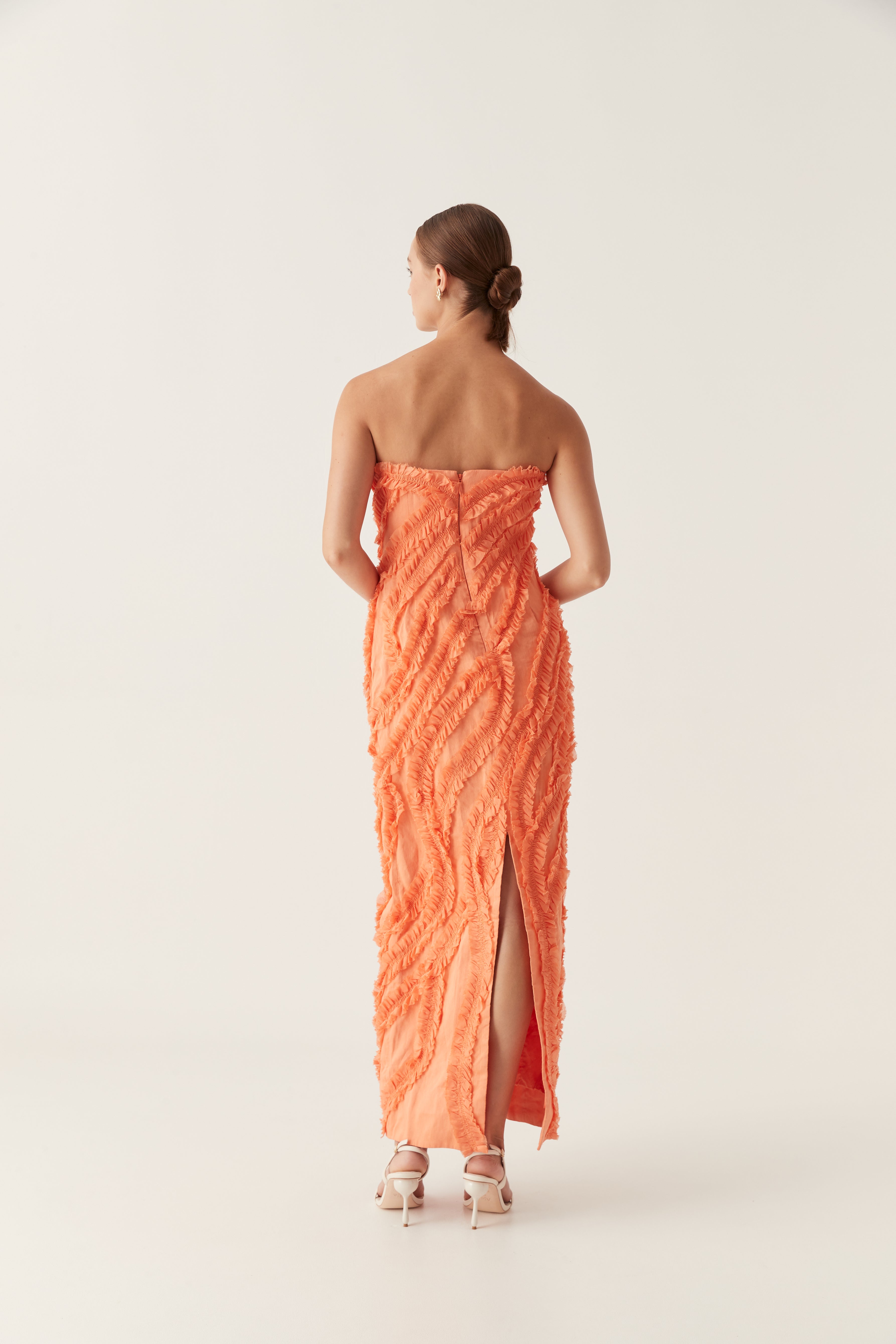 Terrene Frill Maxi Dress