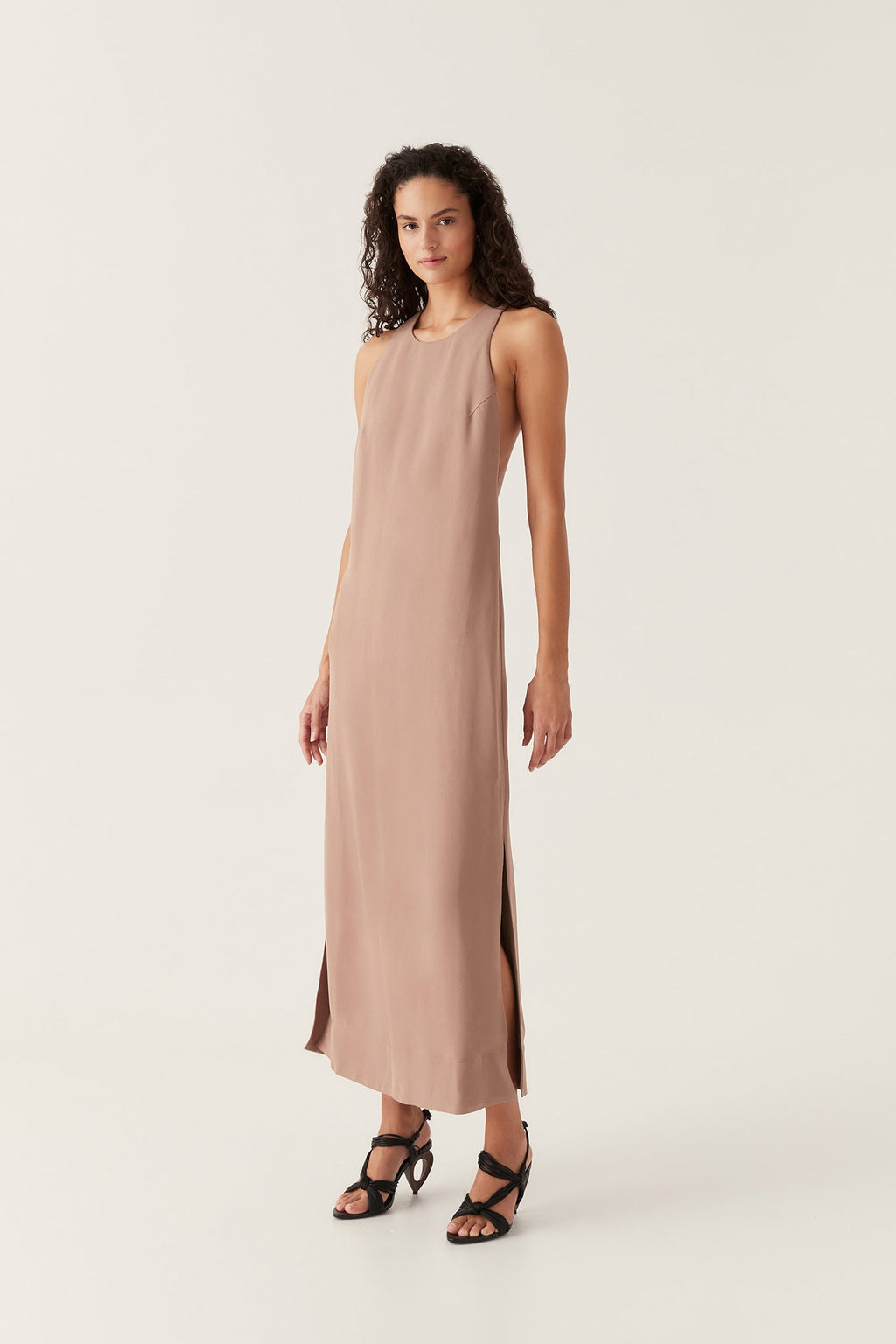 Intrigue Twist Back Maxi Dress