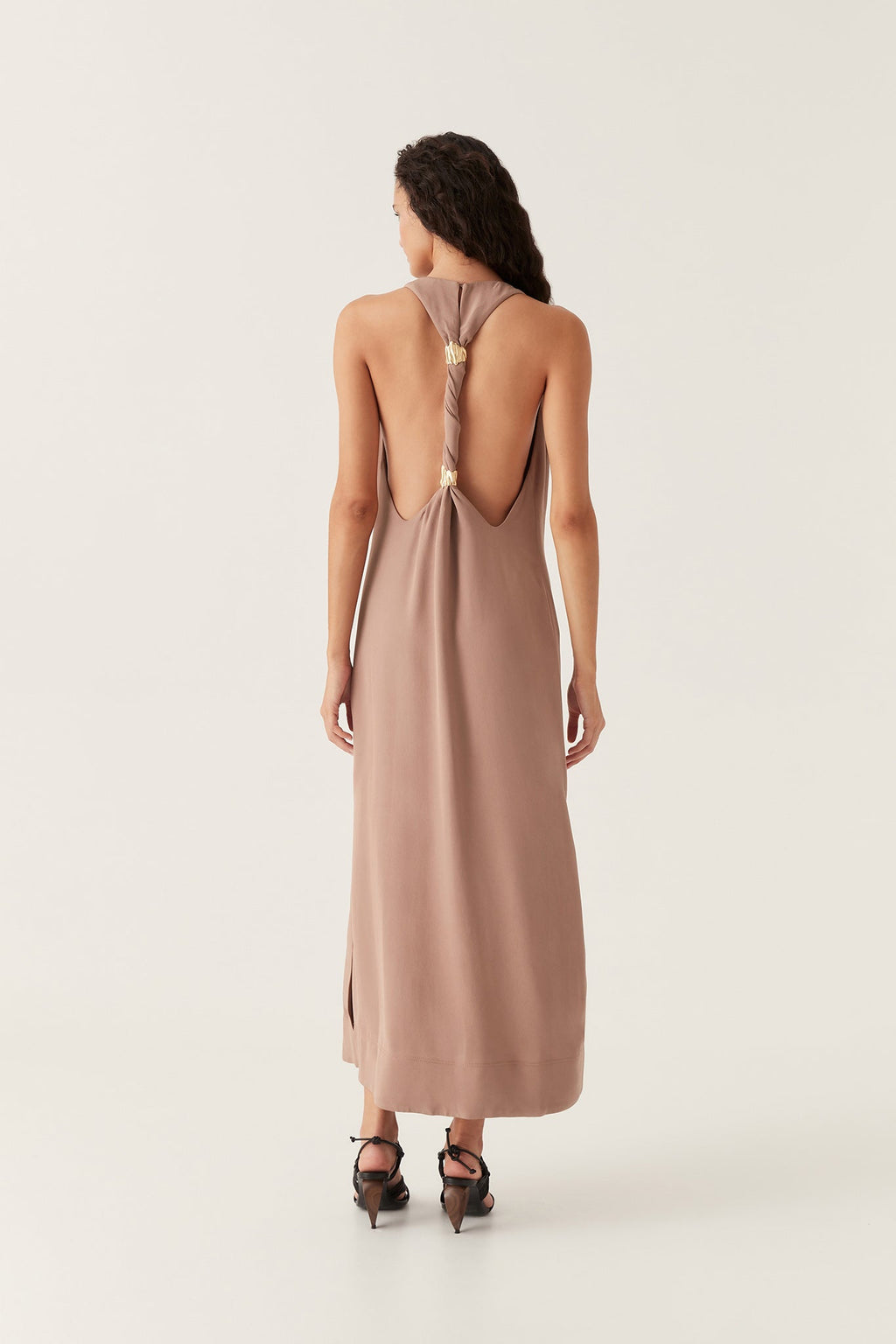 Intrigue Twist Back Maxi Dress