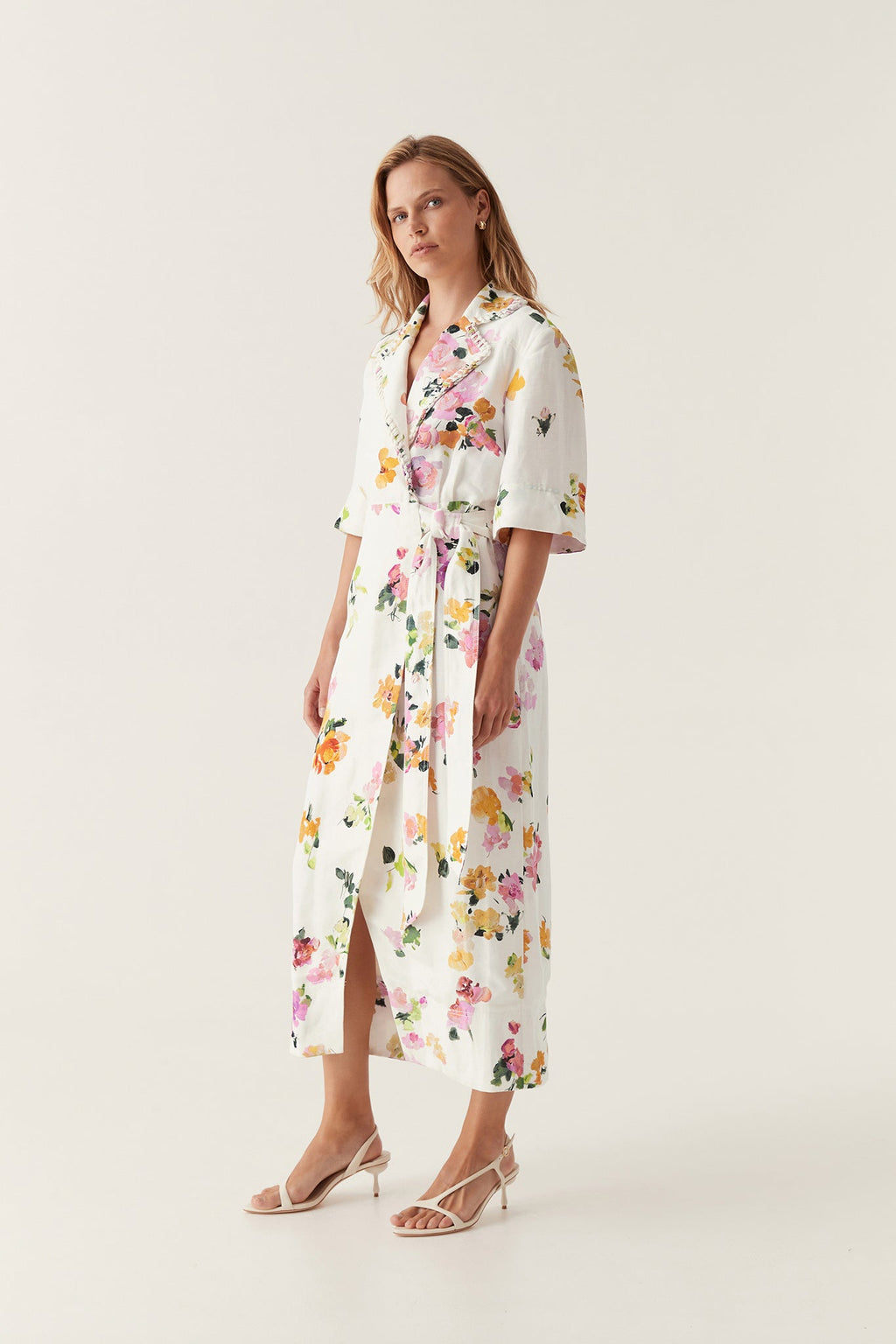 Tabitha Wrap Front Midi Dress