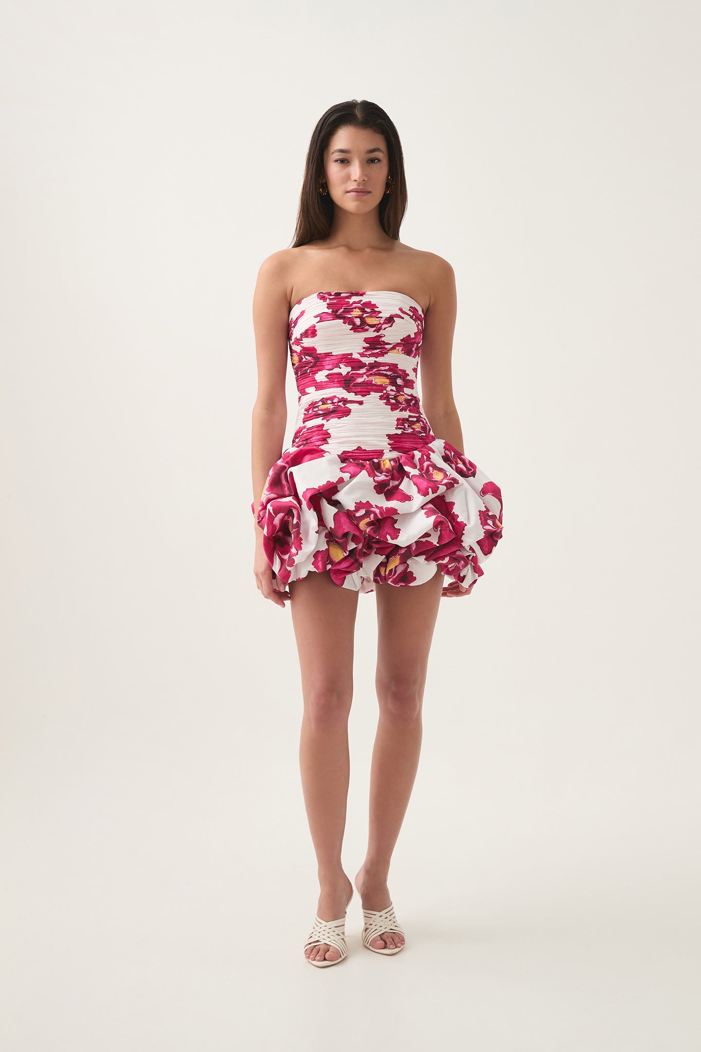 Violette Bubble Hem Mini Dress