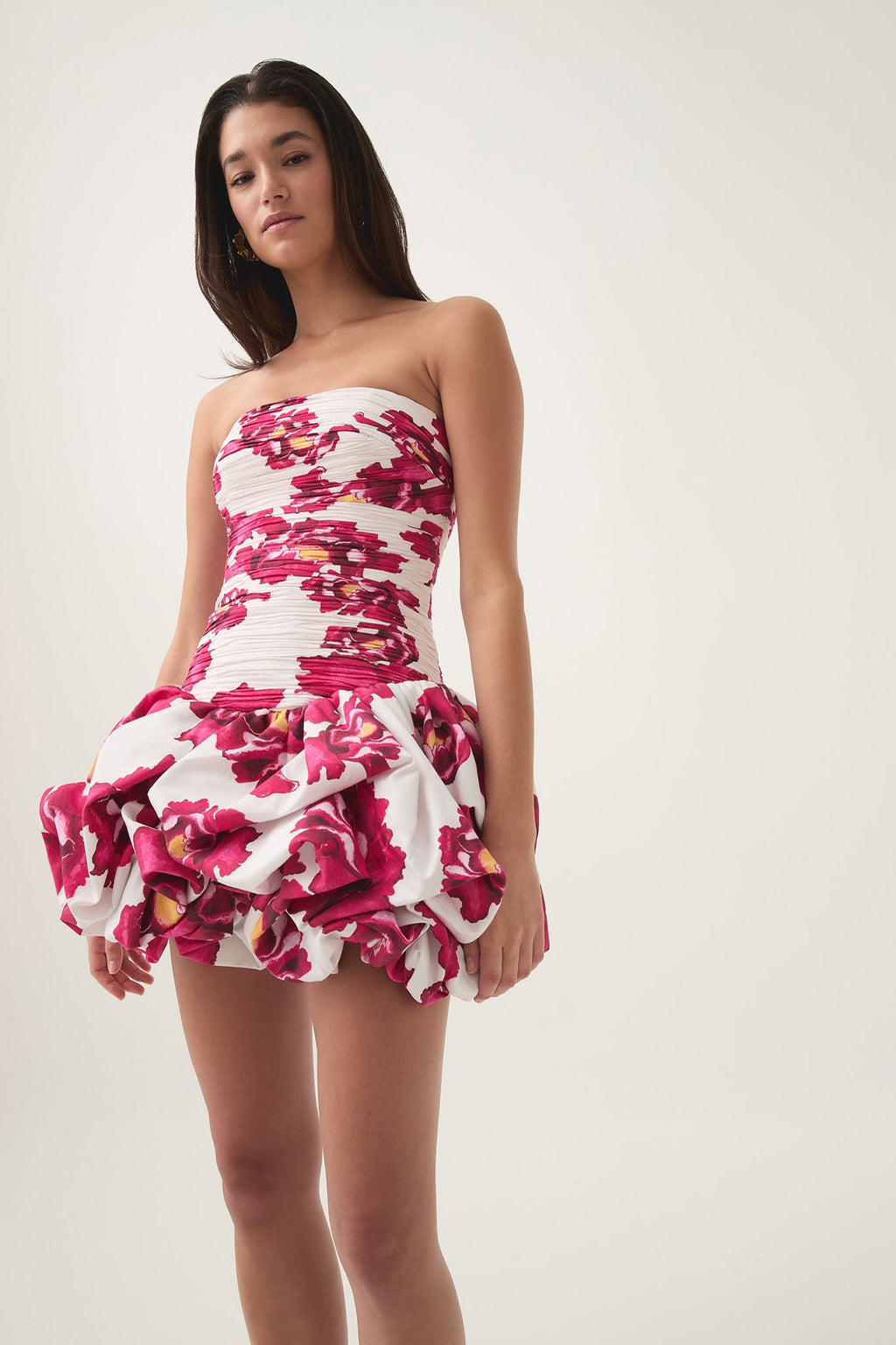 Violette Bubble Hem Mini Dress