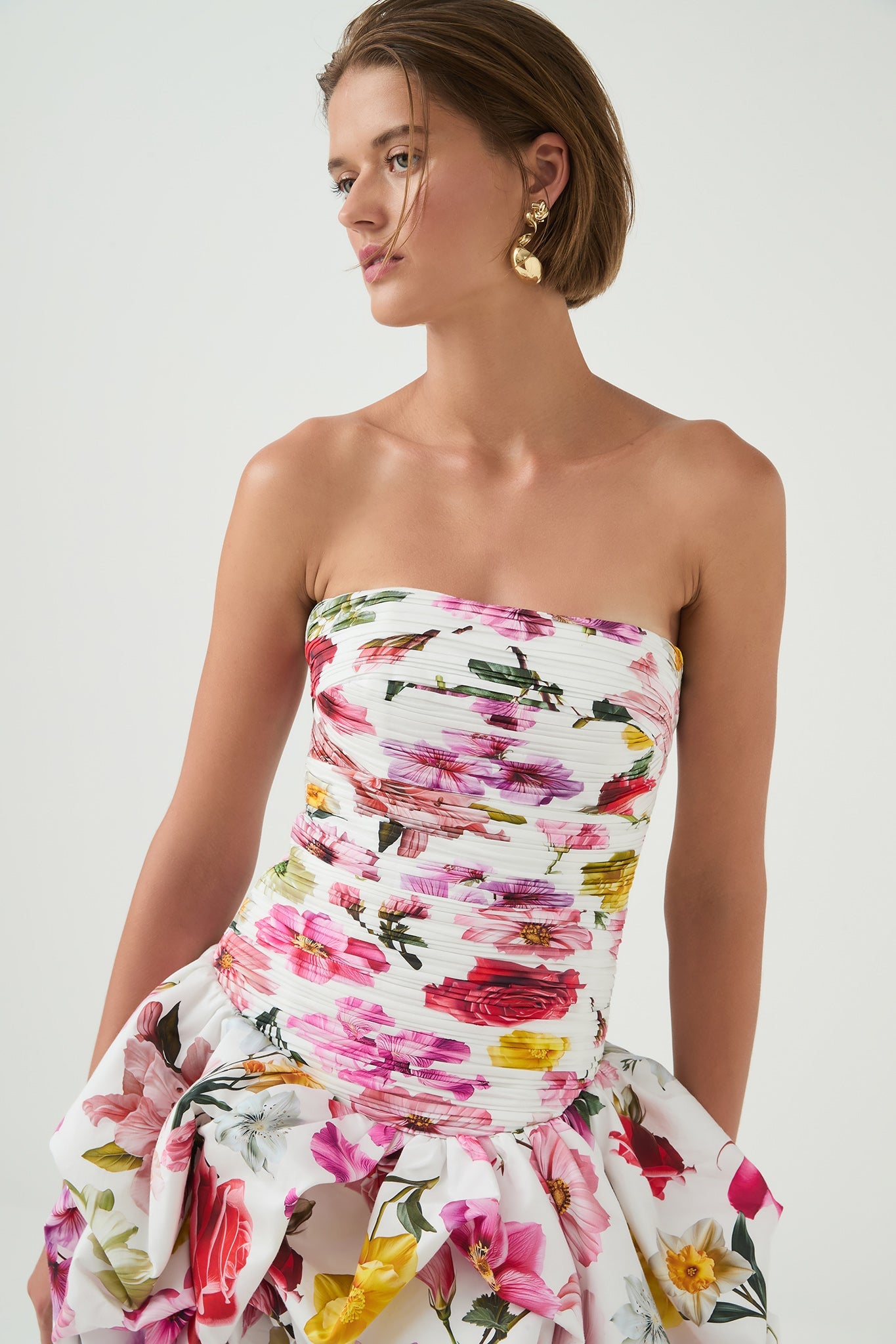 Violette Bubble Hem Mini Dress