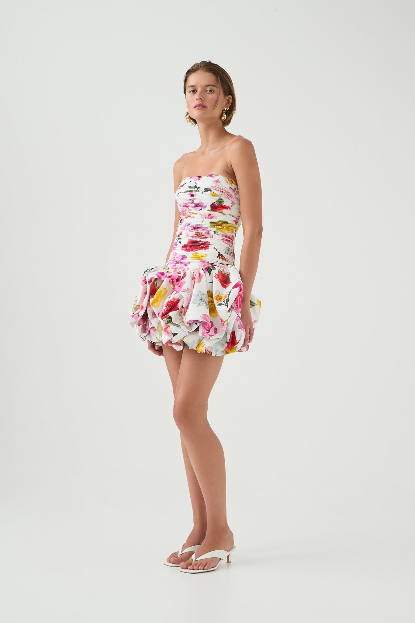 Violette Bubble Hem Mini Dress
