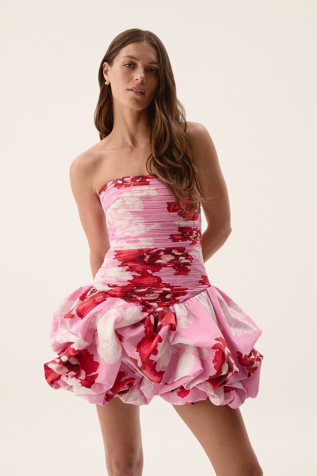 Violette Bubble Hem Mini Dress
