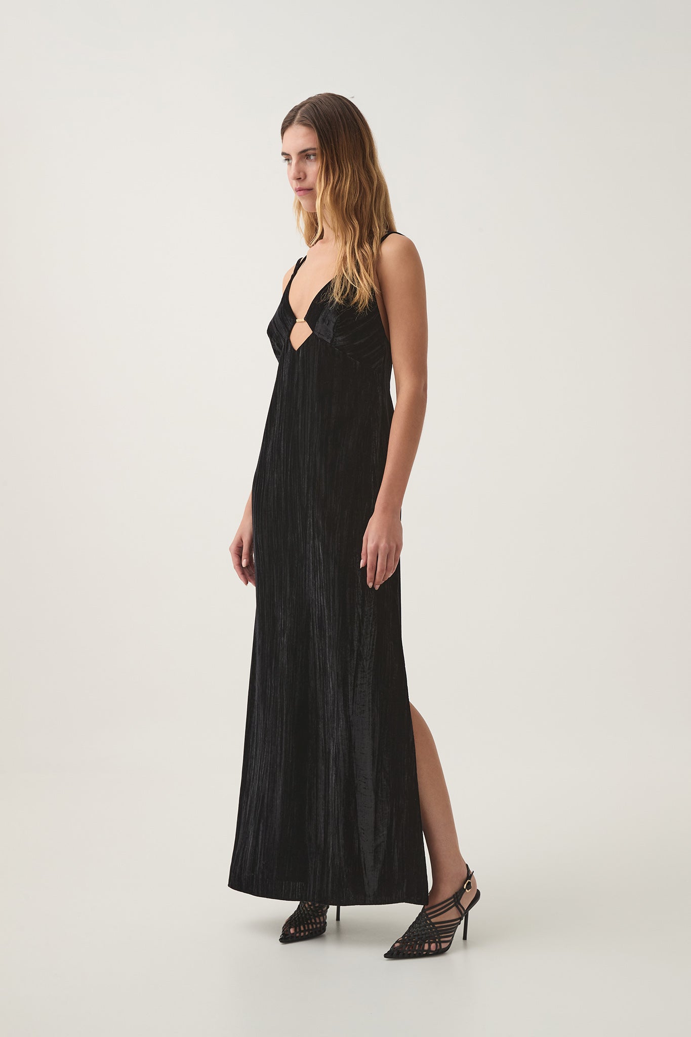 Moonbow Velvet Maxi Dress