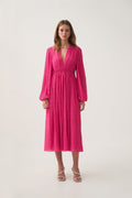 Genevieve Pleated Midi Dress