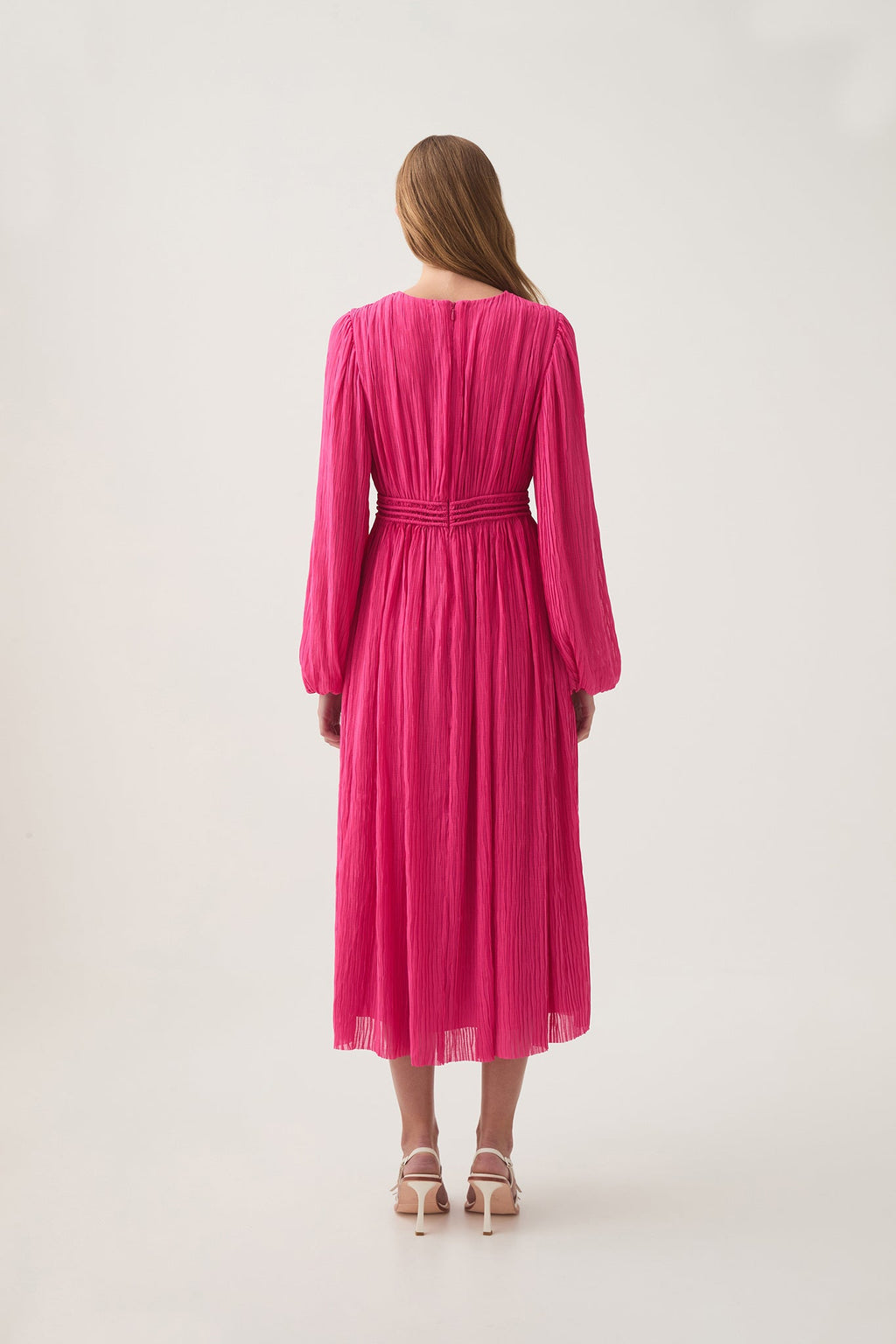 Genevieve Pleated Midi Dress