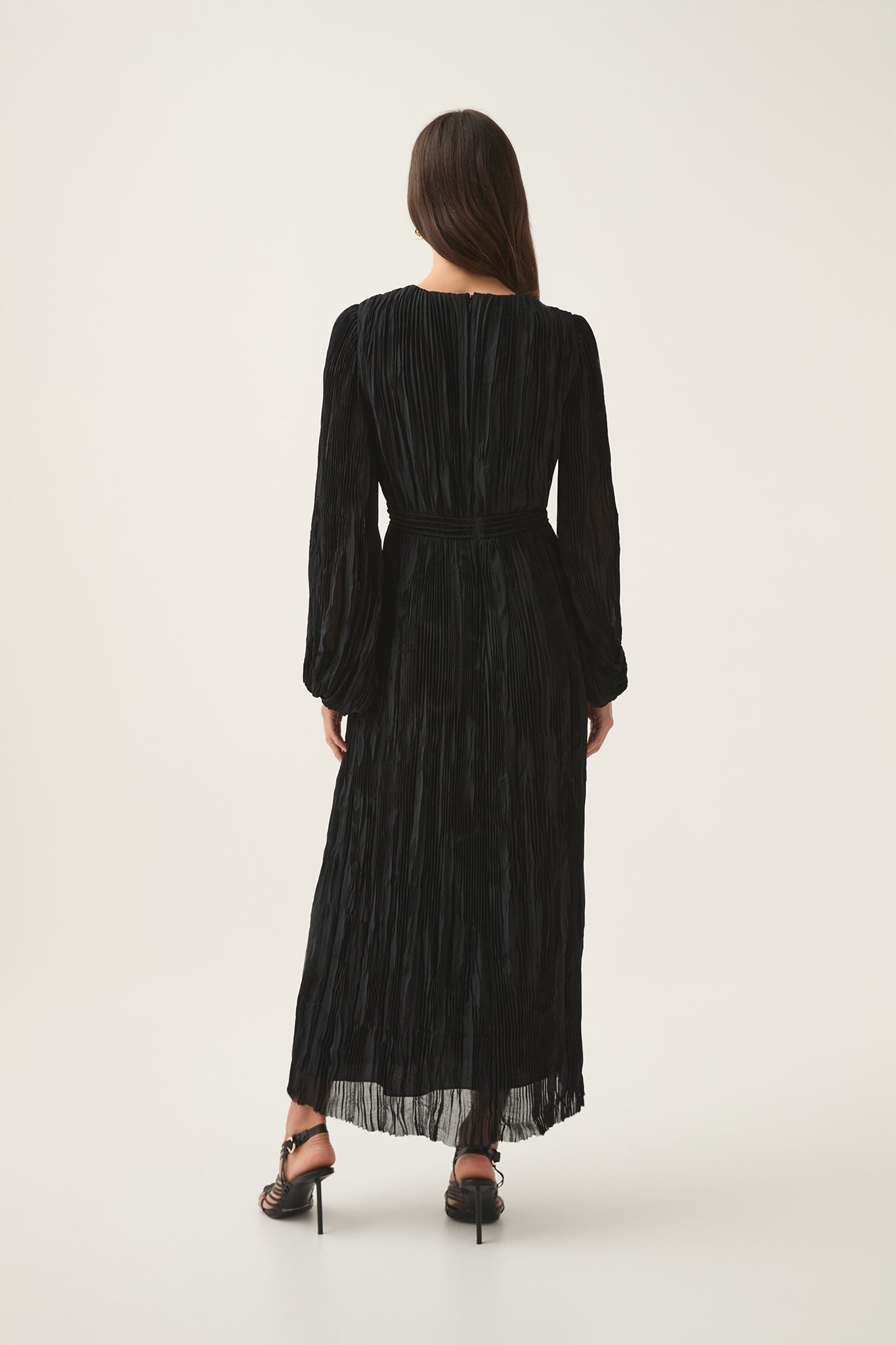 Genevieve Pleated Midi Dress